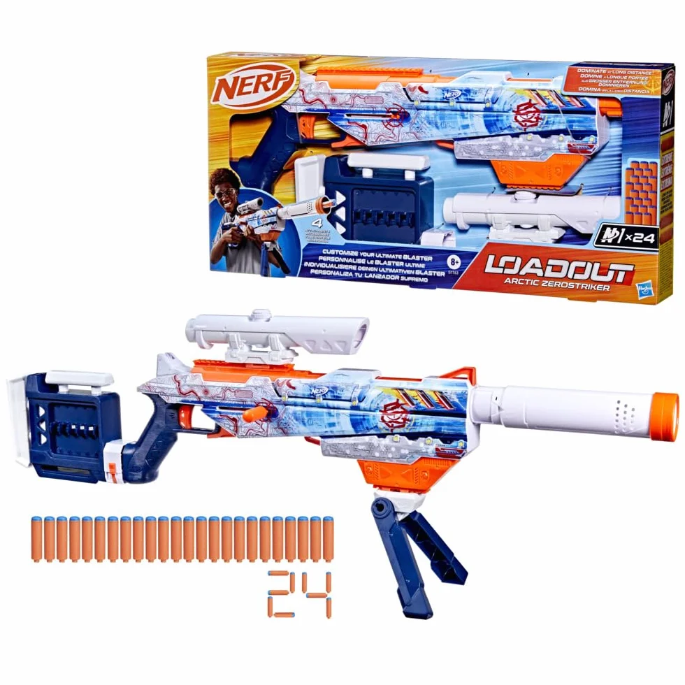 Nerf N1 Arctic Zerostriker blaster z dardami