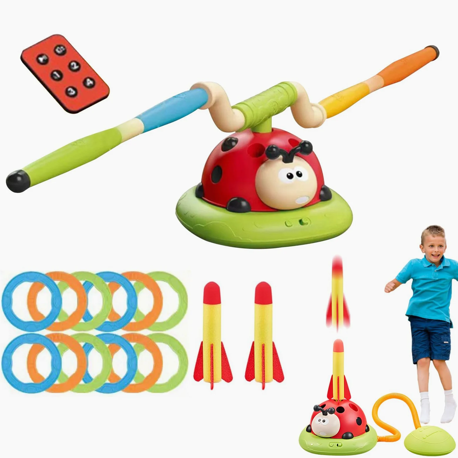 Giocattolo di Lancio del – Set di Anelli all'aperto Set di Sport Attivo per, Attrezzature per Esercizi creativi a Sostegno delle capacità motorie | Scelta di Giochi Divertenti in Corte