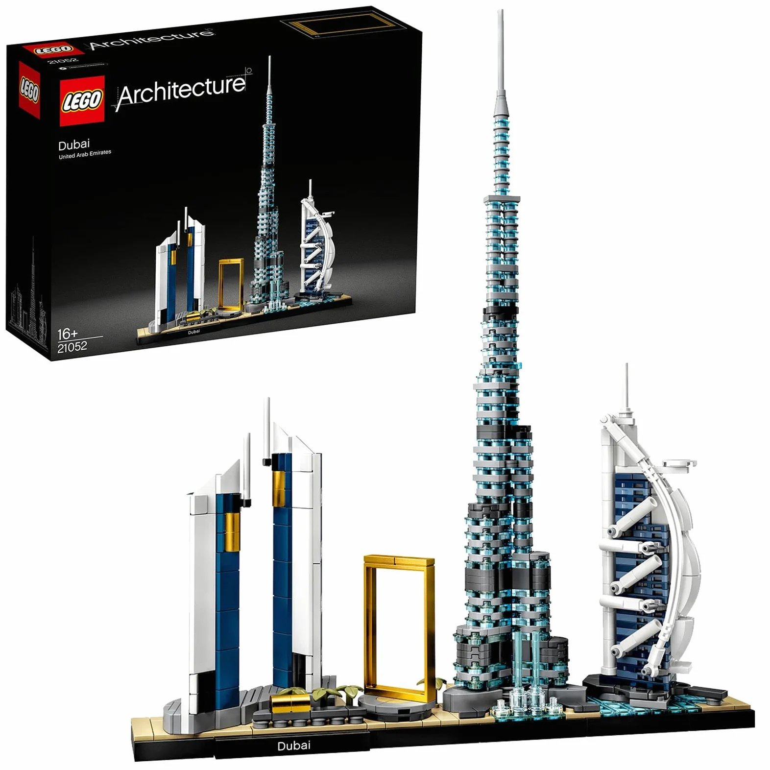 LEGO Architecture Dubai, Collezione Skyline, Kit di Modellismo Creativo e Rilassante, Costruzioni per Adulti e Ragazzi di 16+ Anni, 21052