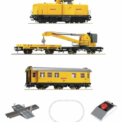 Roco 5100002 H0 - Kit di avviamento analogico, locomotiva diesel BR 212 con gru della DB