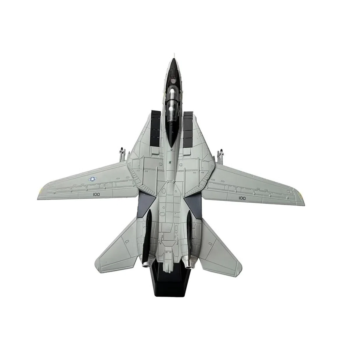 Aereo in Metallo pressofuso Scala 1/100 per Grumman F14 Tomcat Bombcat Fighter Collezione di Modelli di Aeroplano in Metallo pressofuso per Raccolta ed Esposizione (Stile 1)