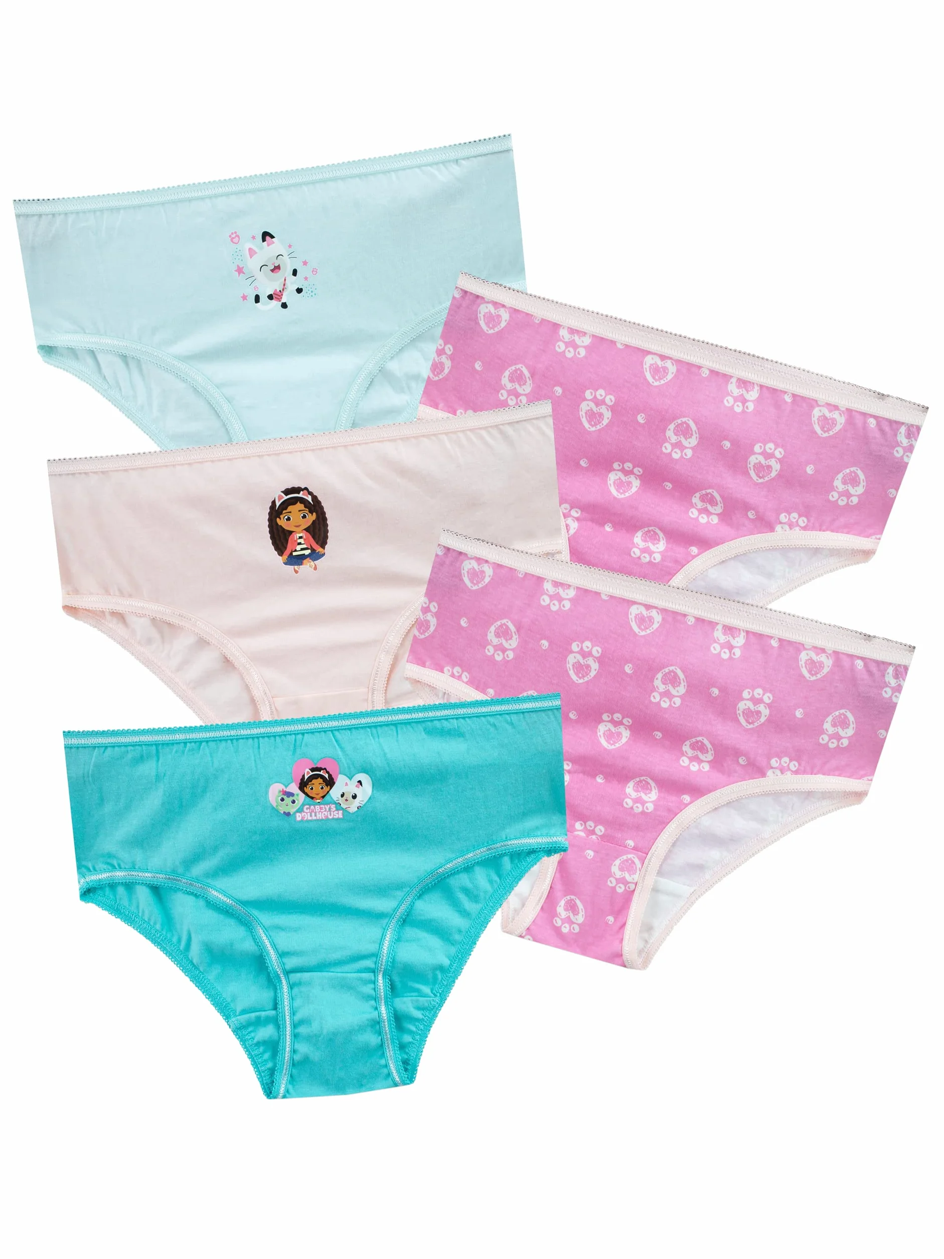 DreamWorks Girls Gabby's Dollhouse - Biancheria Intima 5 Pezzi