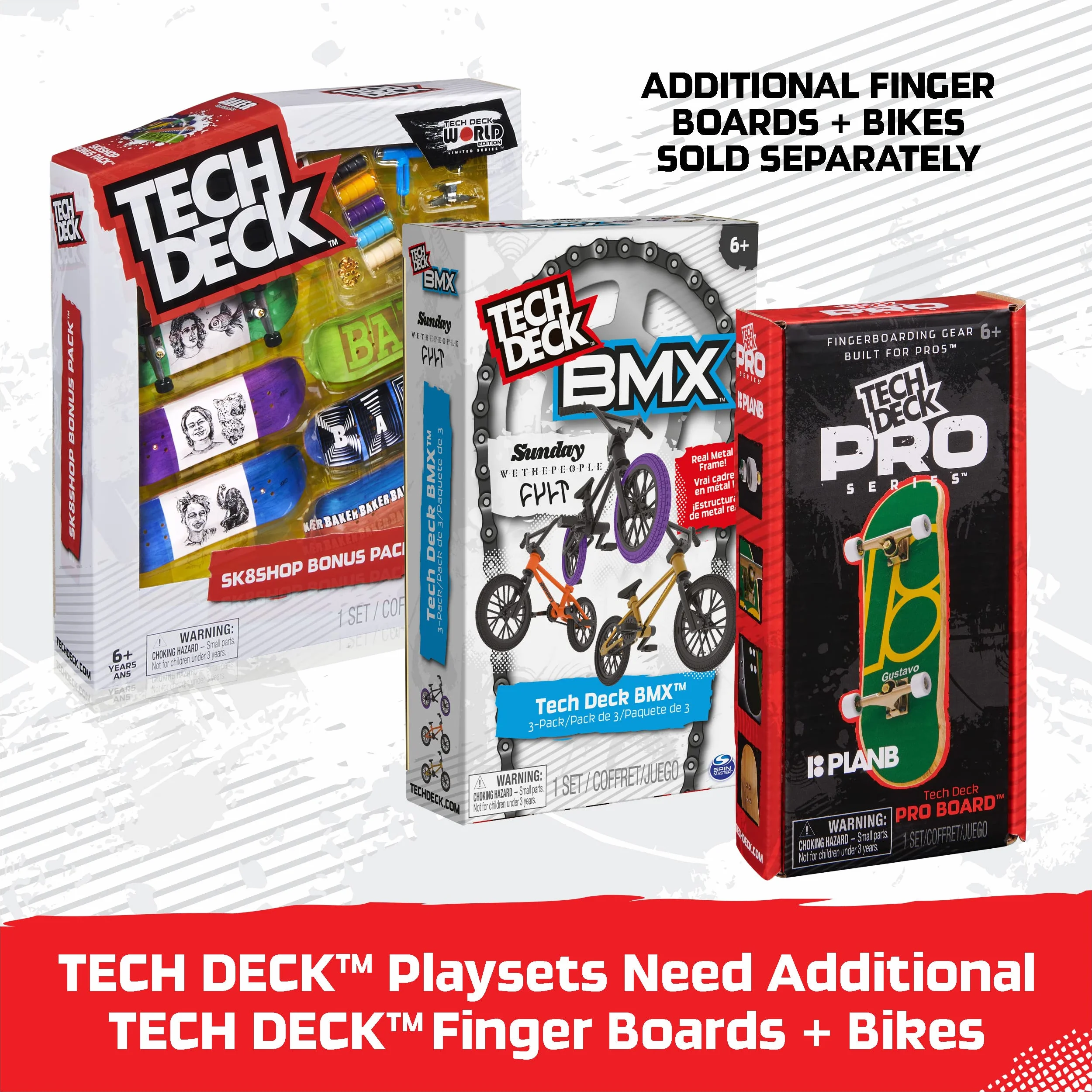 Tech Deck, Nyjah Rail Shredder Skatepark, X-Connect Park Creator, Set di Rampe Personalizzabile con Fingerboard Speciale, Giocattoli per Bambini da 6 Anni in su