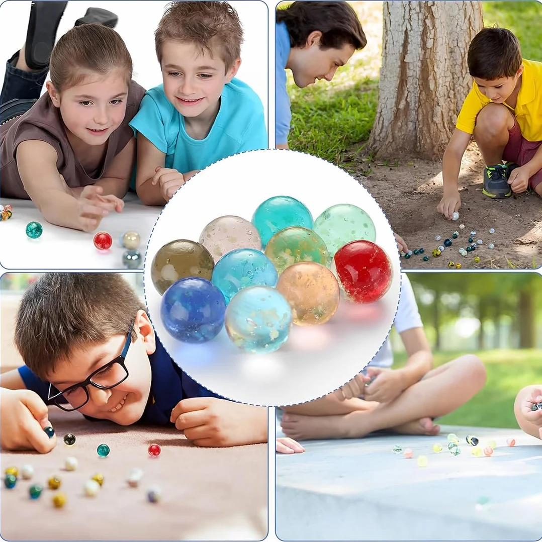 Biglie di Vetro Colorate 16 mm Fosforescenti Illuminano al Buio per Decorazioni Casa Giochi