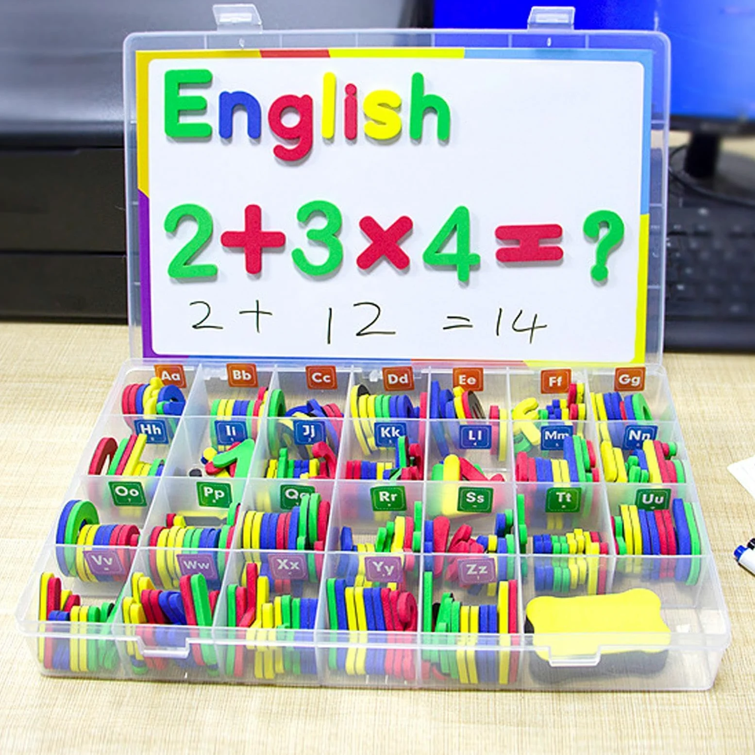 Magneti - Set Di Numeri Vibranti, Risorse Di Apprendimento | Magneti Divertenti Colorati, Migliorando Le Abilità Di Alfabetizzazione, Perfetti Per La Casa O La Sala, Id
