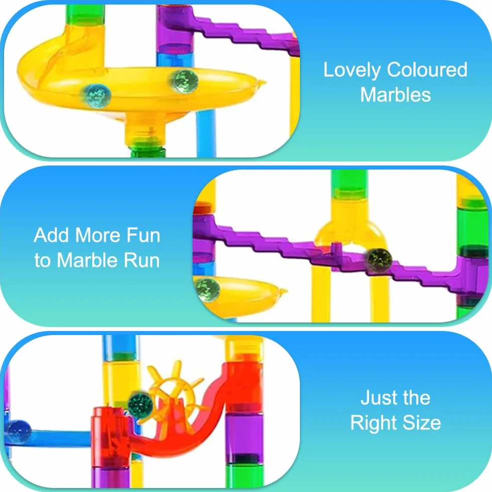 Ainiv 10Pz Palline di Vetro Luminose per Bambini, Biglie Colorate Decorative Che Si Illuminano al Buio