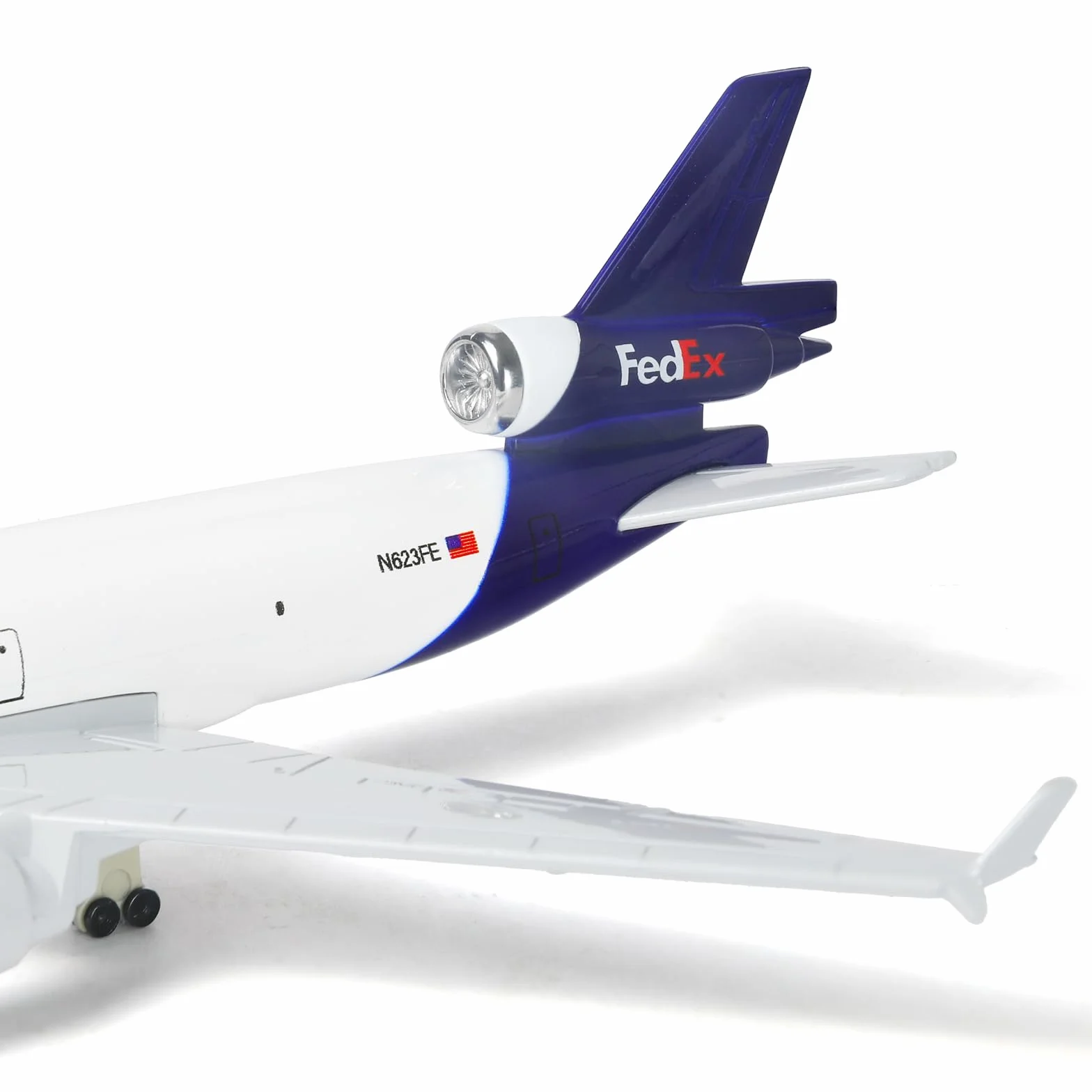 Modellino di aereo in metallo pressofuso FedEx MD-11 - 21,1 cm cargo per adulti e collezioni