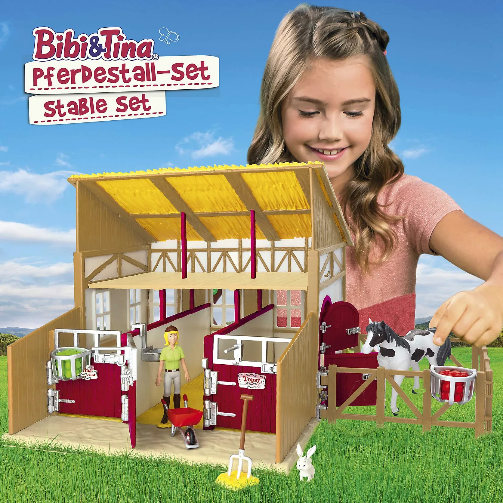 CRAZE Bibi e Tina Set da gioco Martinshof con cavalli, personaggi e accessori Bibi Blocksberg 35009