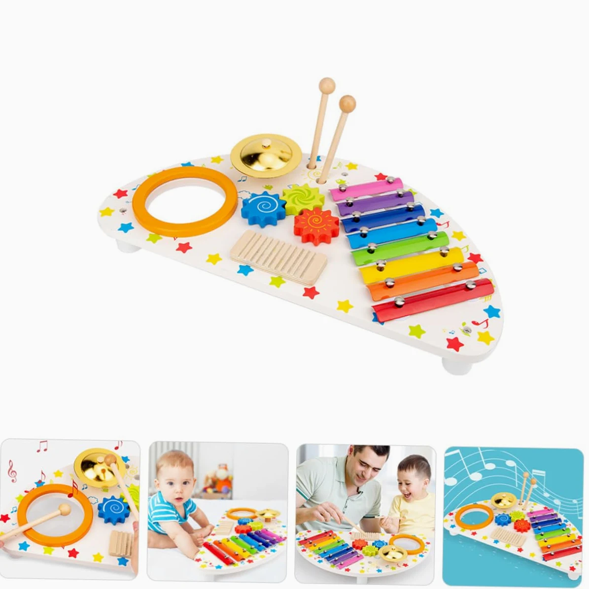 Beaupretty Xilofono Musicale per Ragazzo Ragazza Strumento Musicale Educativo per L'apprendimento del Suono Regalo per Ragazzo Ragazza e Piccoli Musicanti