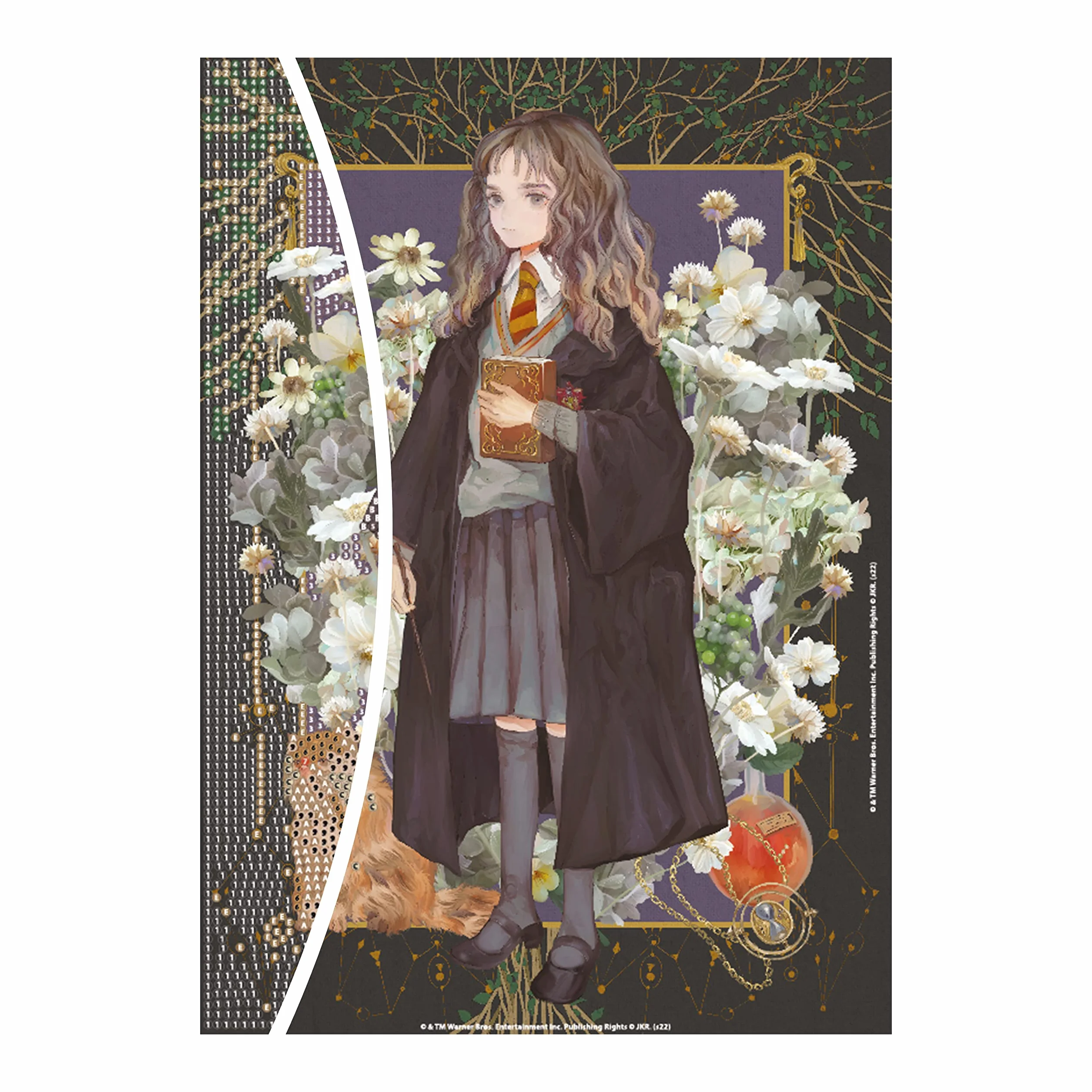 DIAMANTINY Harry Potter – Yume Fantasy Hermione – Kit crea il Mosaico, Attività Crystal Art, Diamond Painting, 1 Quadro A4