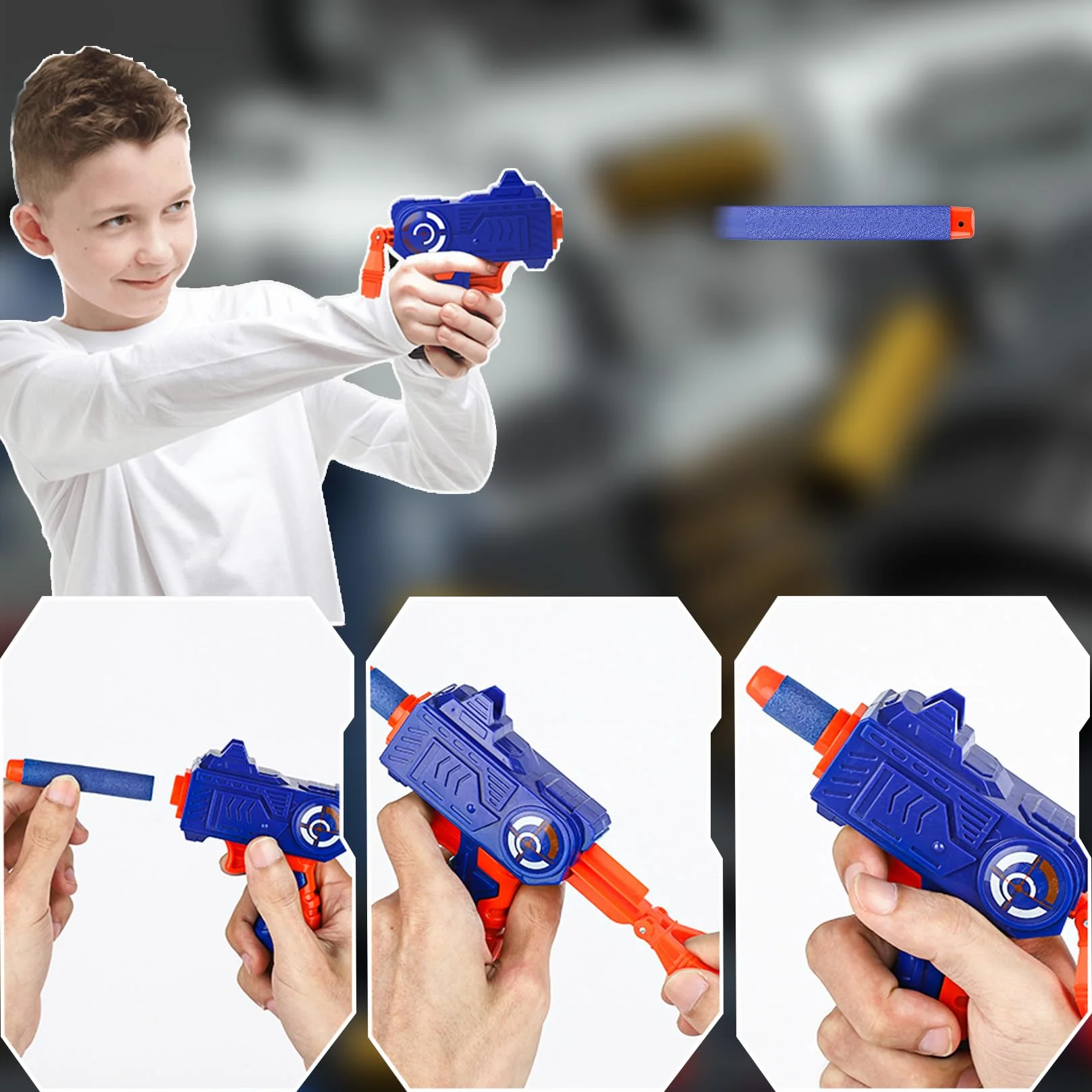150 Pz Dardi Proiettili per Nerf, Dardi in Schiuma di Ricambio per Blaster Nerf Elite 2.0, Dardi di Ricarica Freccette Bomboniere