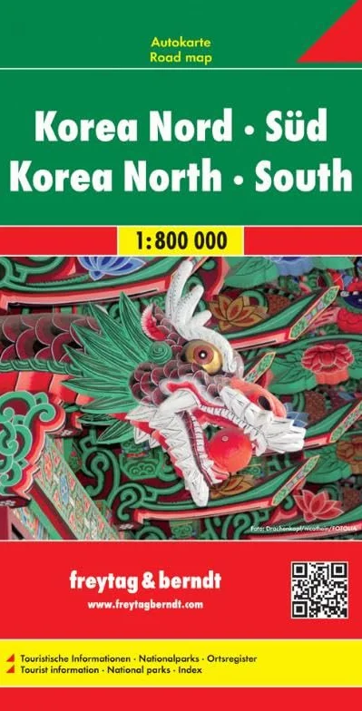 Corea 1:8.000.000: Wegenkaart 1:8 000 000