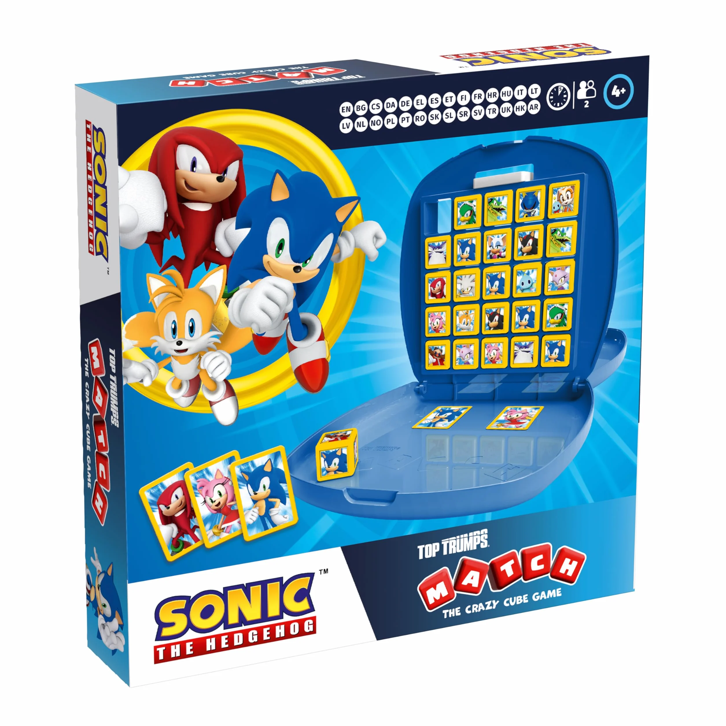 Top Trumps Sonic Match - Giochi per bambini Sonic 4 Anni Plus - Match Gioco Di Logica 2 Giocatori - Giochi Strategia - Gioco Da Tavolo