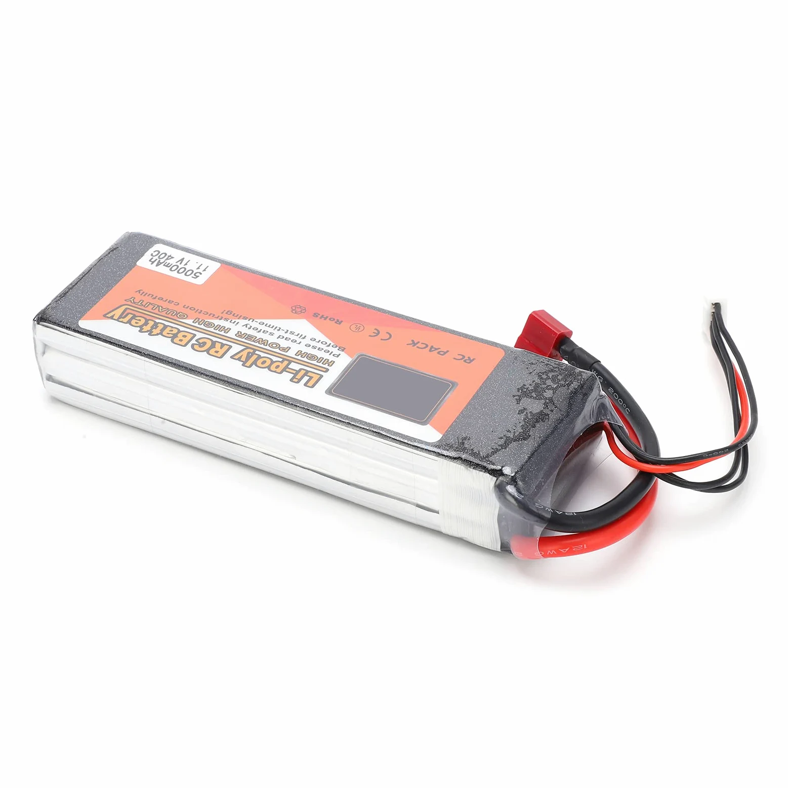 11,1 V 5000 mAh Batteria Lipo di alta qualità 3S 40C per droni RC Car Boat, batteria al litio di dimensioni 5,2 X 1,7 X ,0 pollici per telecomandi RC