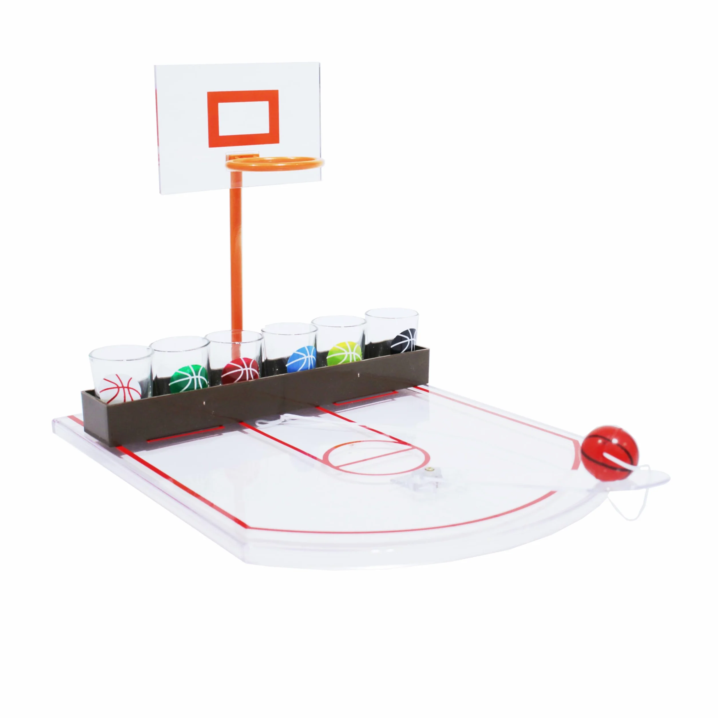 Mister Gadget mg3039 gioco a bere BASKET PP/vetro bianco, 24 x 31 x 22.5 cm