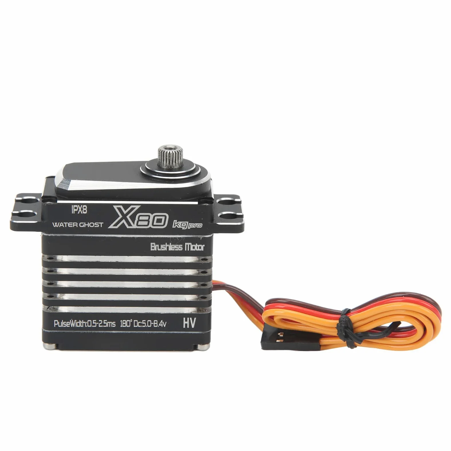 Servo Motore Brushless Resistente All'acqua, Alto Torque 80Kg Servo Digitale per Auto Barca RC 1/8 1/10