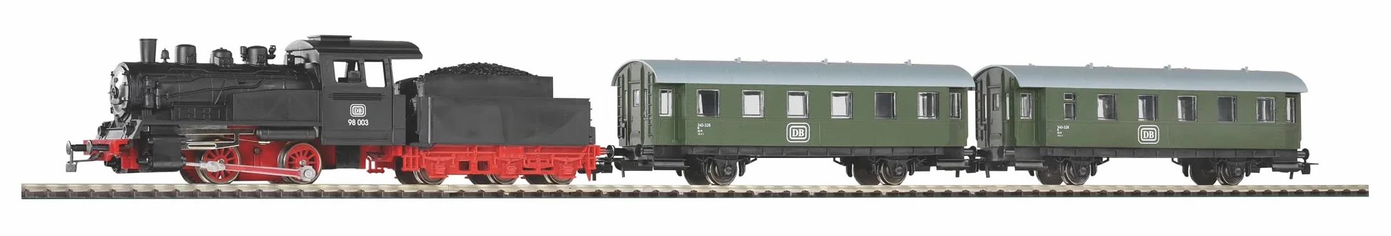 Piko 57112 Kit iniziale H0 letto treno passeggeri DB flok a vapore tender due corsia