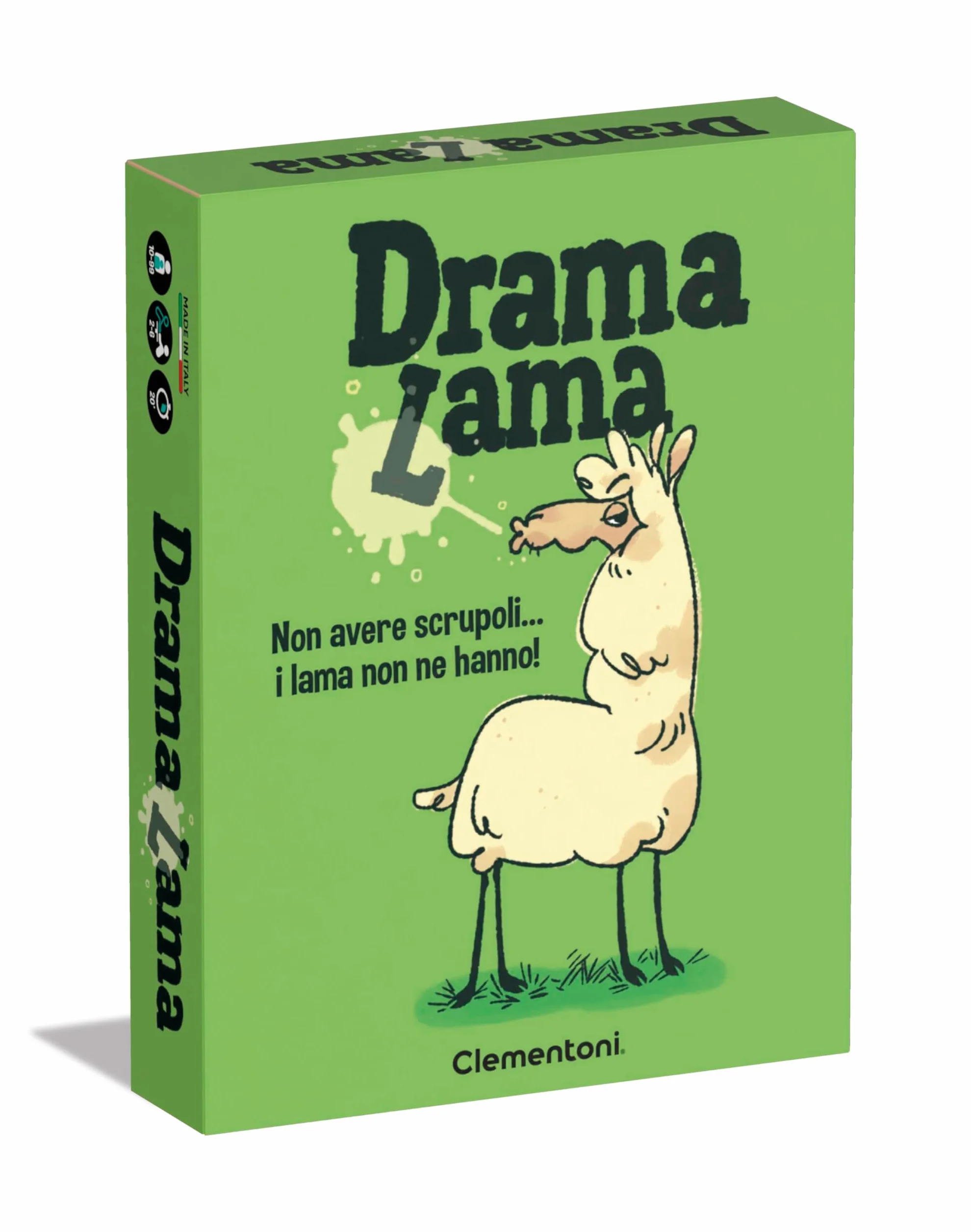 Clementoni Drama Lama Carte Da Gioco Gioco Da Tavolo 10-99 Anni 2-6 Giocatori Italiano Made In Italy