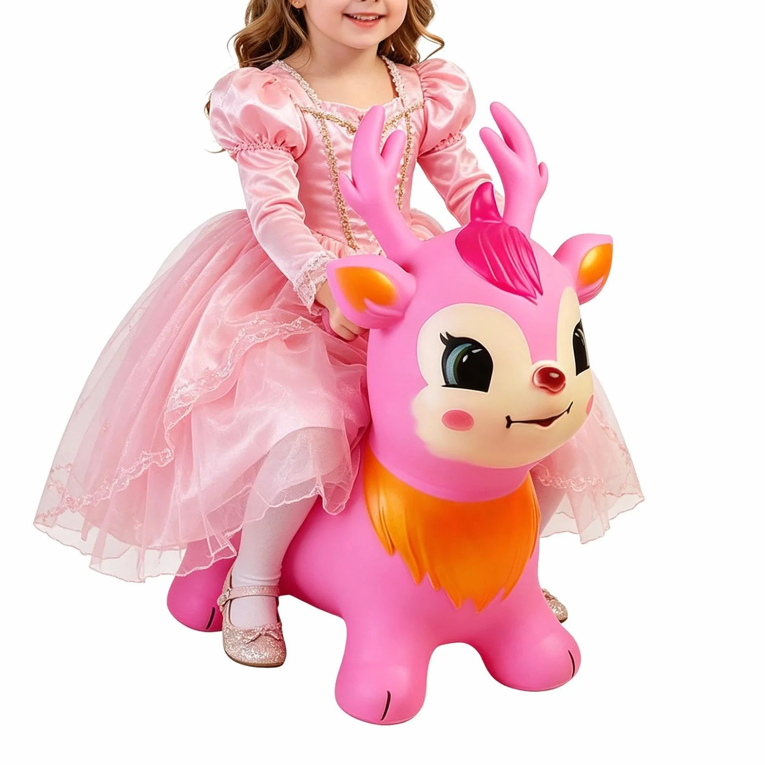 Cavallo Gonfiabile a Molla | Cavallo Saltarello Gonfiabile per Bambini,Giocattoli Animali Rimbalzanti e Saltellanti per Bambini | per Uso all'Aperto, a Casa, per Scuola Materna, Cameretta, Centro Gioc
