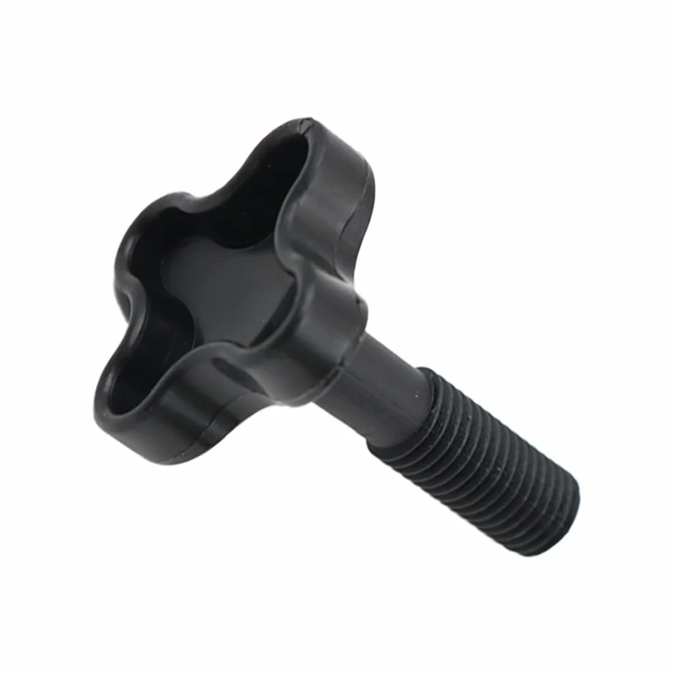 2 Pezzi M12 Vite di fissaggio in plastica, Manopola Tettoie Altalena da Giardino Raccordi in plastica per fissare il telaio del baldacchino al telaio dell'altalena - Nero