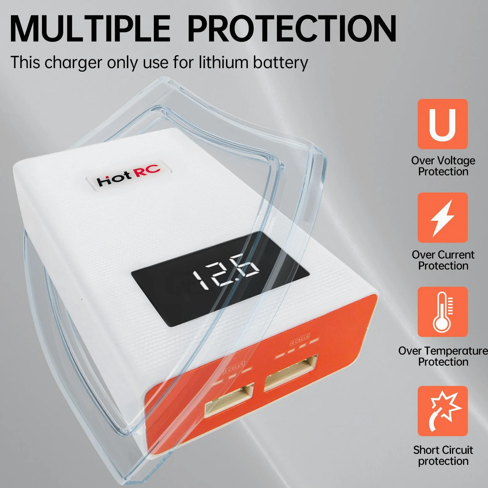 Lipo Balance Charger 40W 3S-4S RC Caricabatteria 11.1V/14.8V Carica Rapida Più Veloce Compatto RC LiPo Caricabatterie Scarico per 3S 4S Lipo Batterie