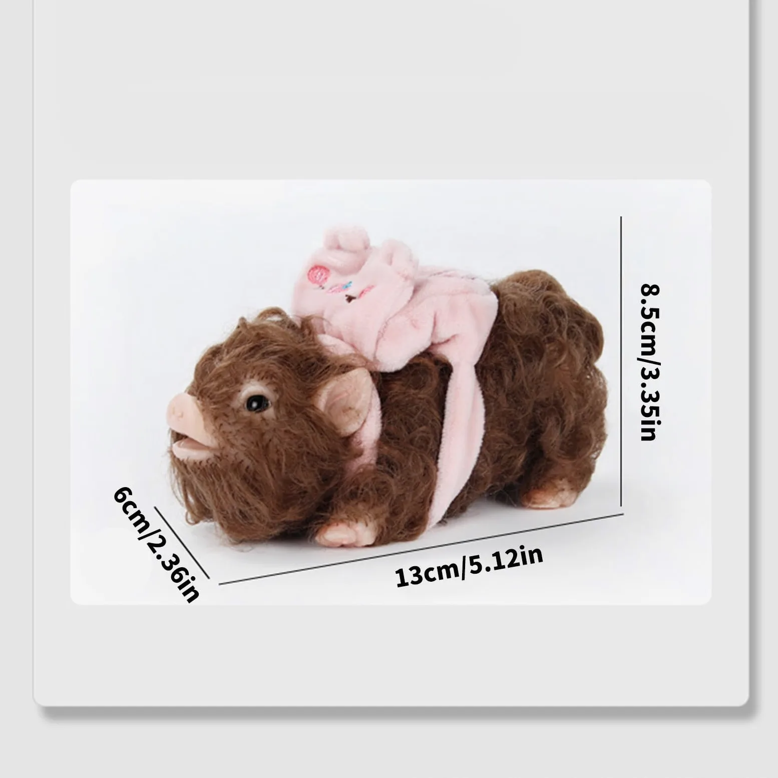 Giocattolo da spremere Piggy per Capelli, 2pcs Set | Morbida bambola elastica a forma animale per bambini Giochi ruolo Rilassamento Antistress Attività