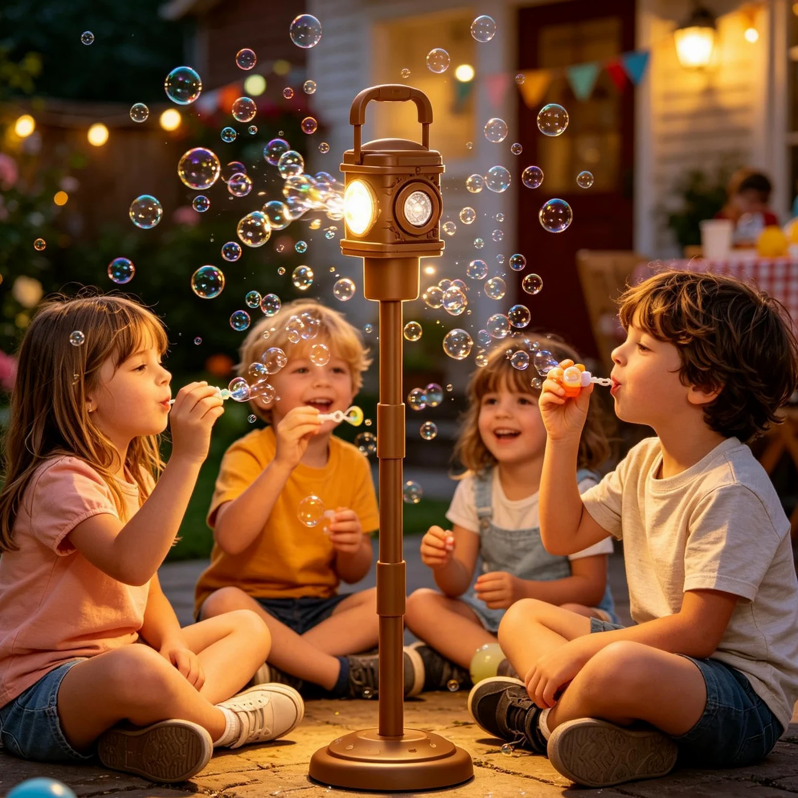 Giocattoli A Bolle Interattiva Automatica | Soffiatore Di Bolle Da Esterno Per Bambini, Cortili, Parchi Di , Parchi, E Spiagge