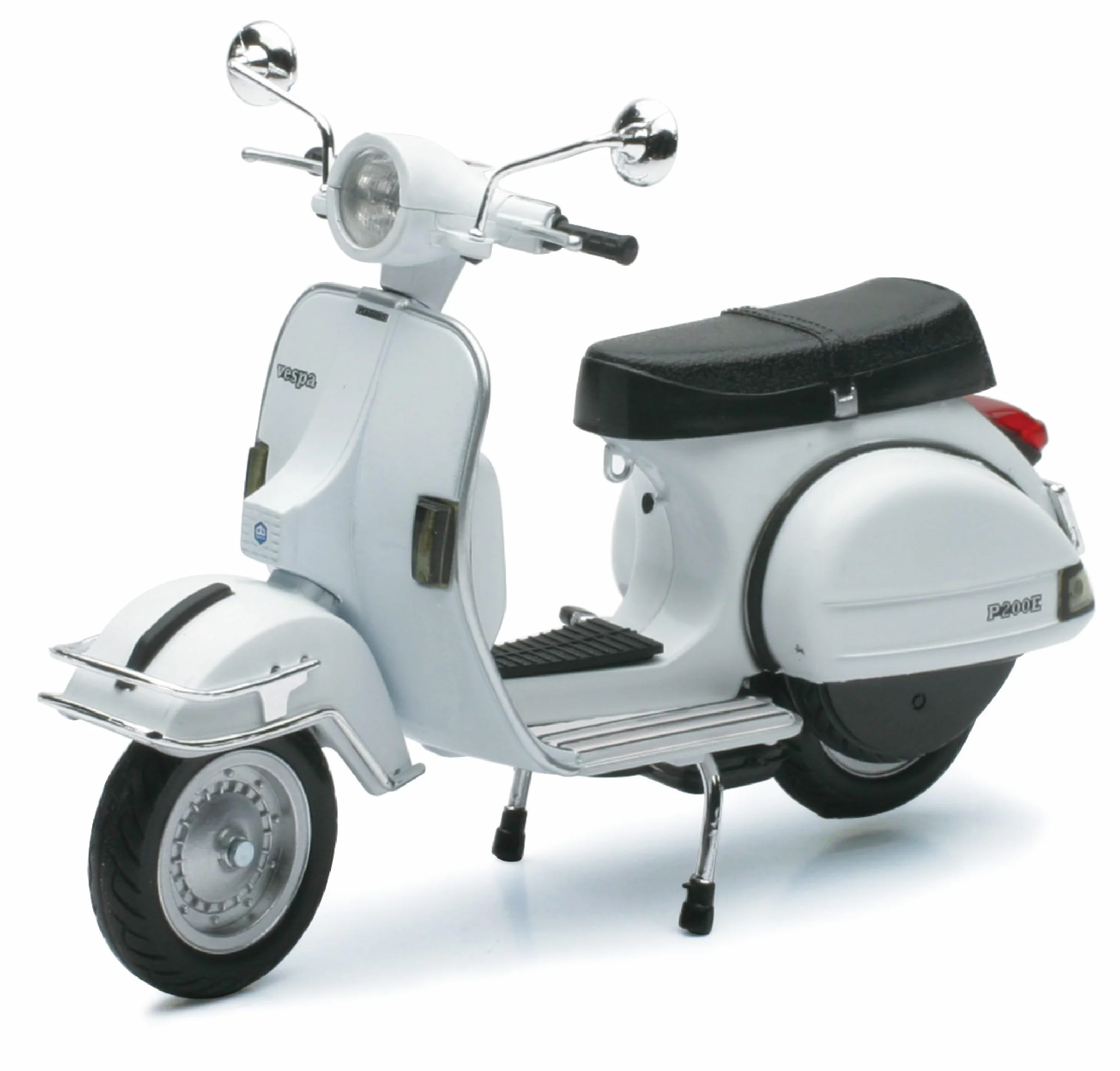NewRay Vespa P200E 1978 Fedele Riproduzione 1:12 Die Cast Bianco