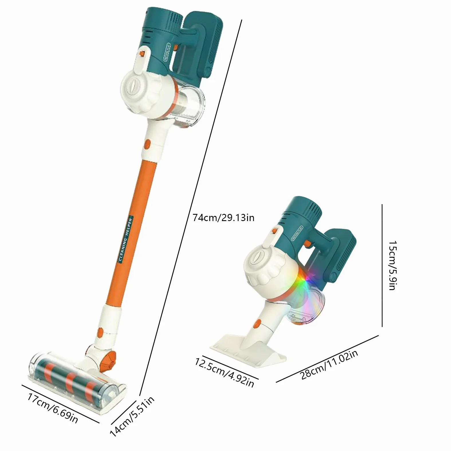 Pulitore sottovuoto giocattoli per bambini - Set di giocattoli per | aspirapolvere, di ruolo interattivo Appliance | Giocattoli di pulizia a batteria per bambini Sviluppo dei bambini,