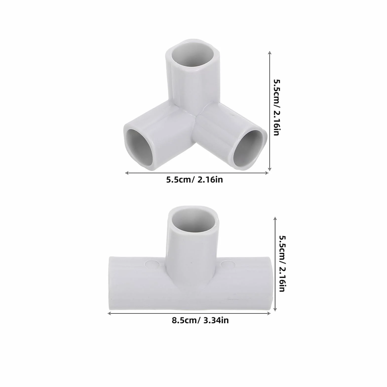 Vaguelly Connettori a T per Recinto Ragazzo Ragazza e Animali 8 Pezzi in Plastica Design Espandibile per Sicurezza e Protezione Interna