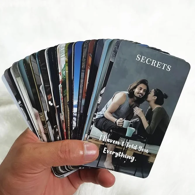 QCFQCF Message of Love Oracle Cards - Biglietti Oracle per principianti, tra cui amore, romanticismo, fiamma gemella, messaggi anima gemella (XIANHUALXT)