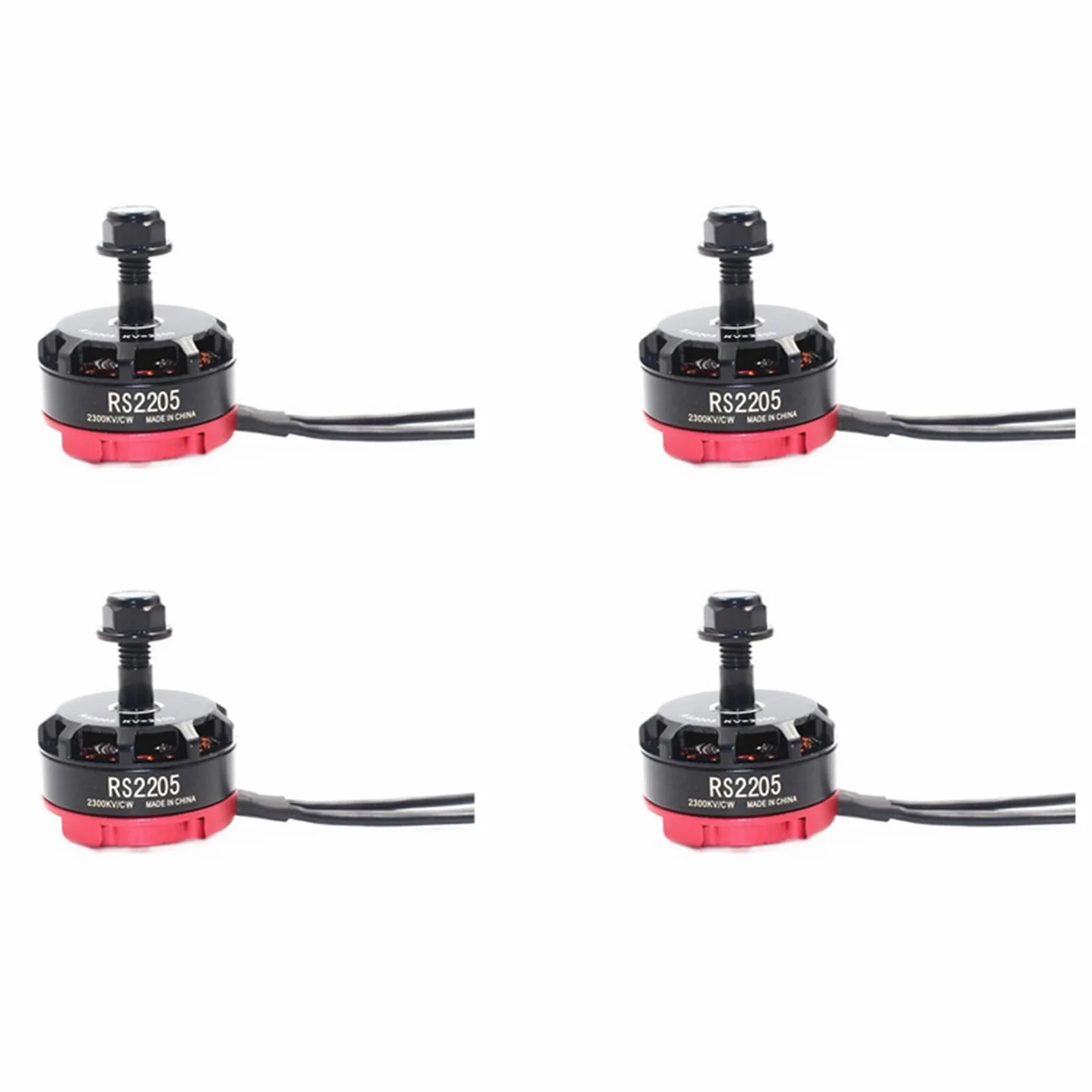 4X Motore Brushless RC RS2205 2205 2300KV per 2-6S 20A/30A/40A ESC FPV RC QAV250 X210 Racing Drone Multicopter(CW)