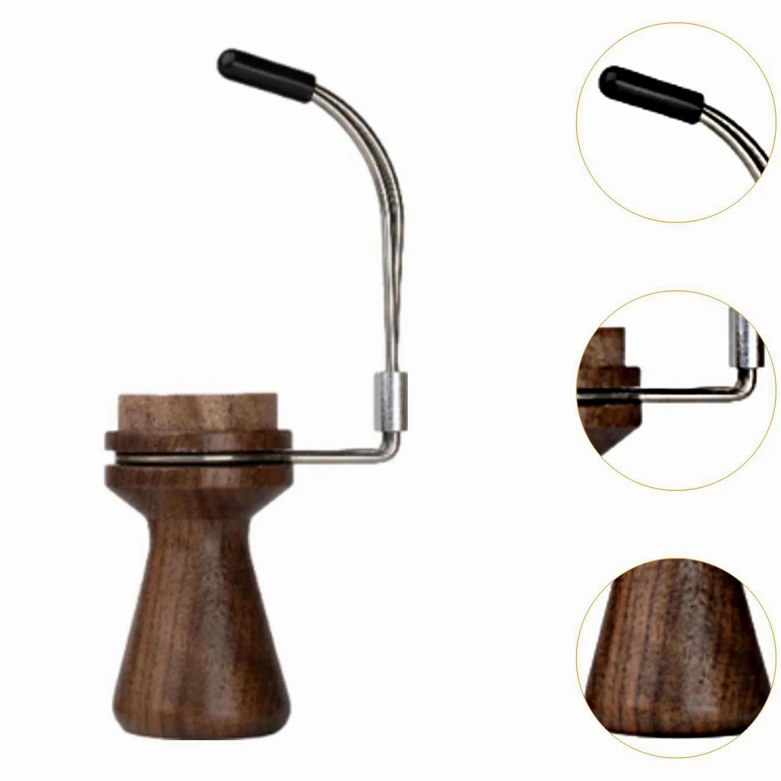 Supporto per manico per pittura in miniatura, manico compatto rotante staccabile in legno, accessorio adatto per collezionisti di hobby, stile C