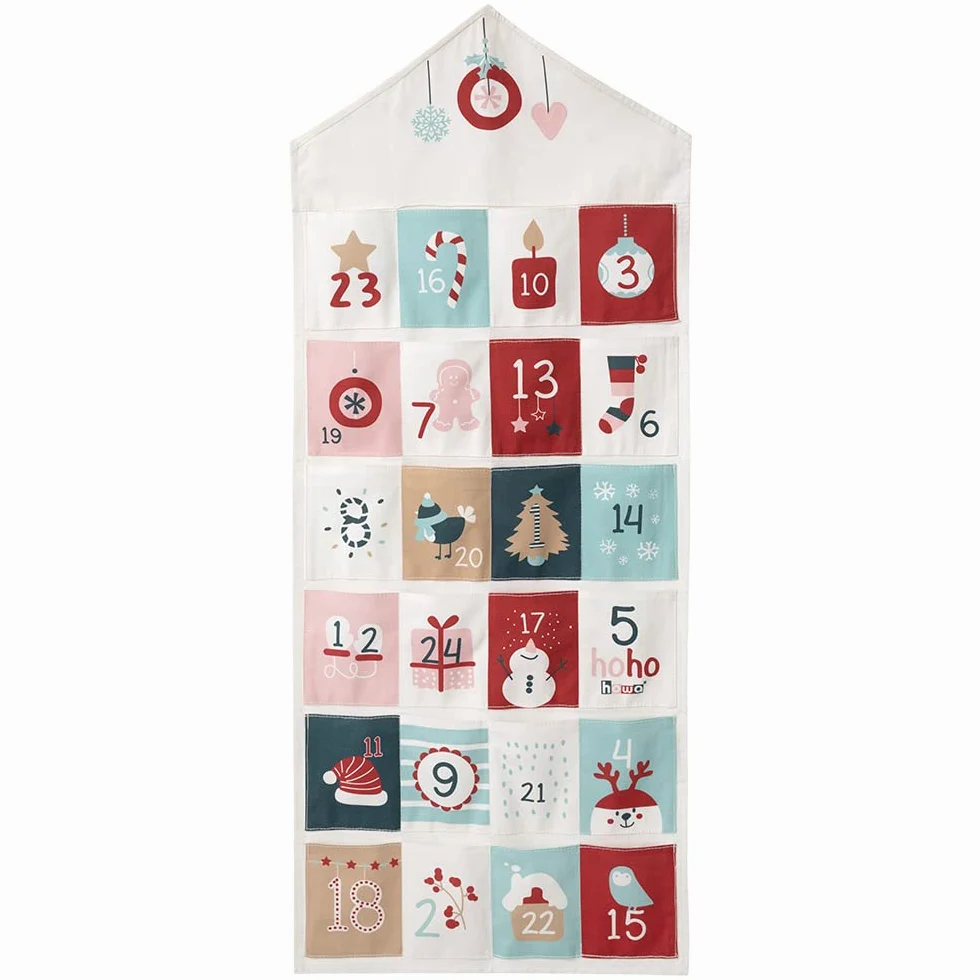 howa Calendario dell'Avvento da riempire per bambini e adulti in tessuto calendario natalizio 8803