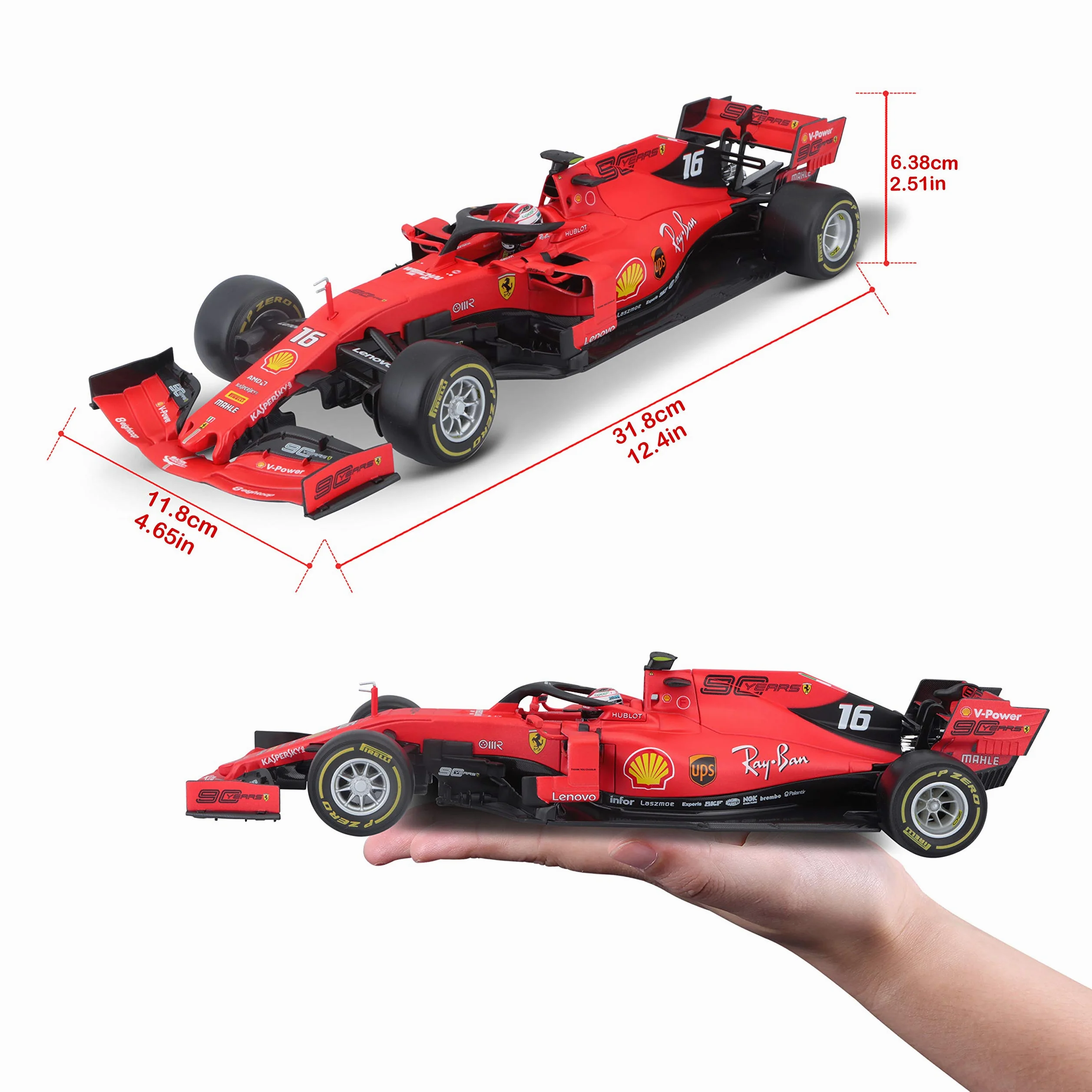 Bburago 1:18 2019 FERRARI - LECLERC