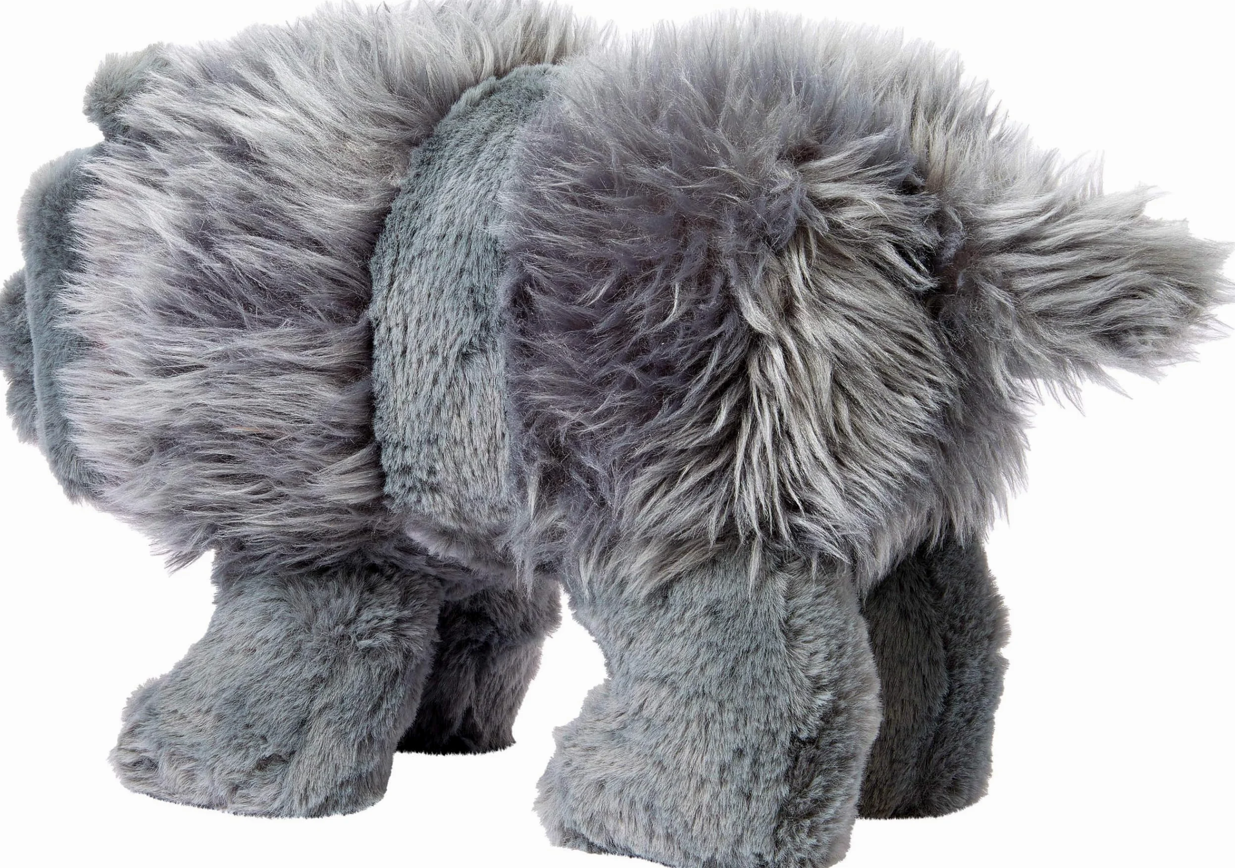 Mattel Minecraft - Peluche interattivo con suono e bocca mobile, Dennis il lupo, ispirato a un film di Minecraft