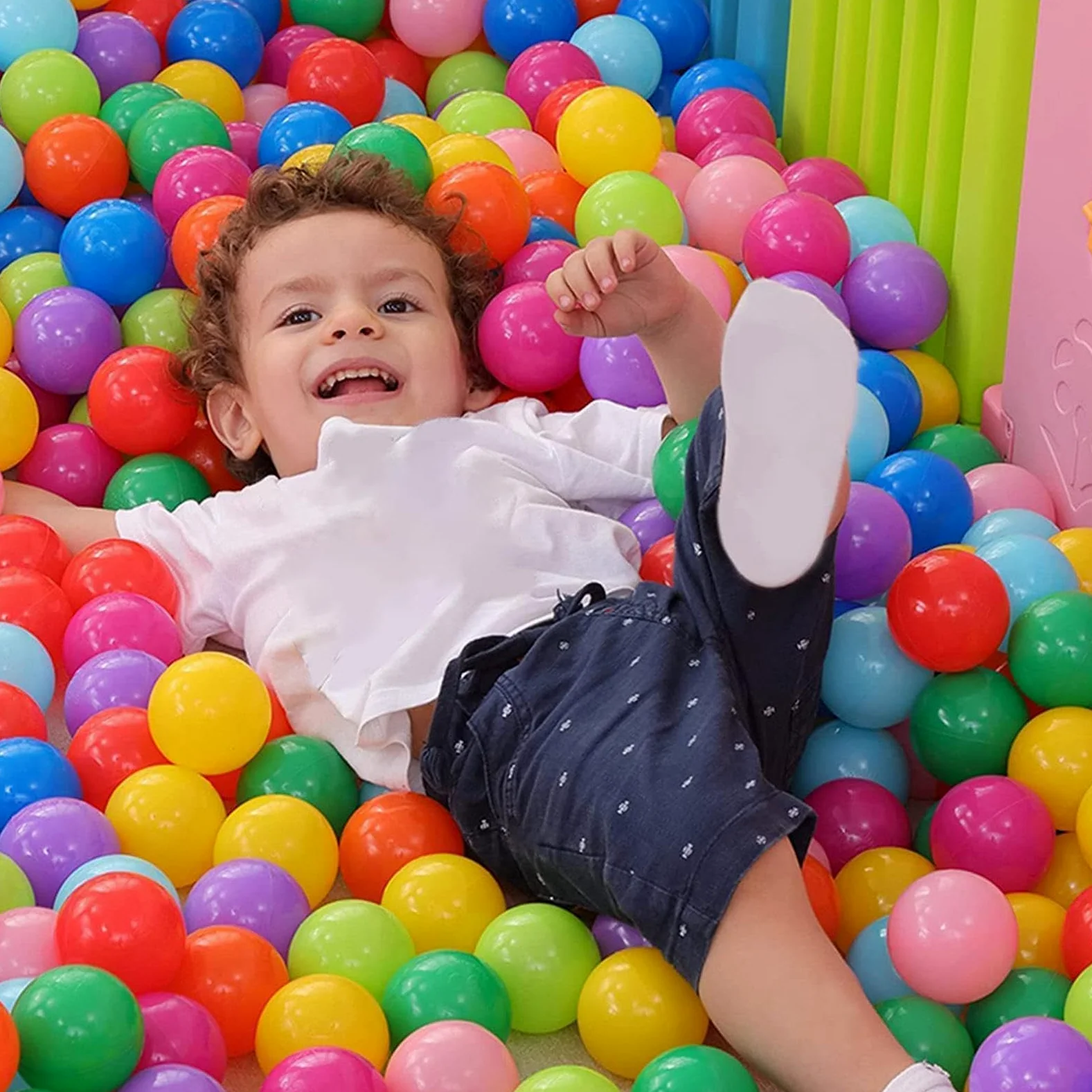 Grandi Palline da per Piscina di Palline 50 Pezzi Giocattoli Riutilizzabili | Palline da Vasca Antischiacciamento da 6,99 cm per Decorazione Festa Compleanno Box Tenda