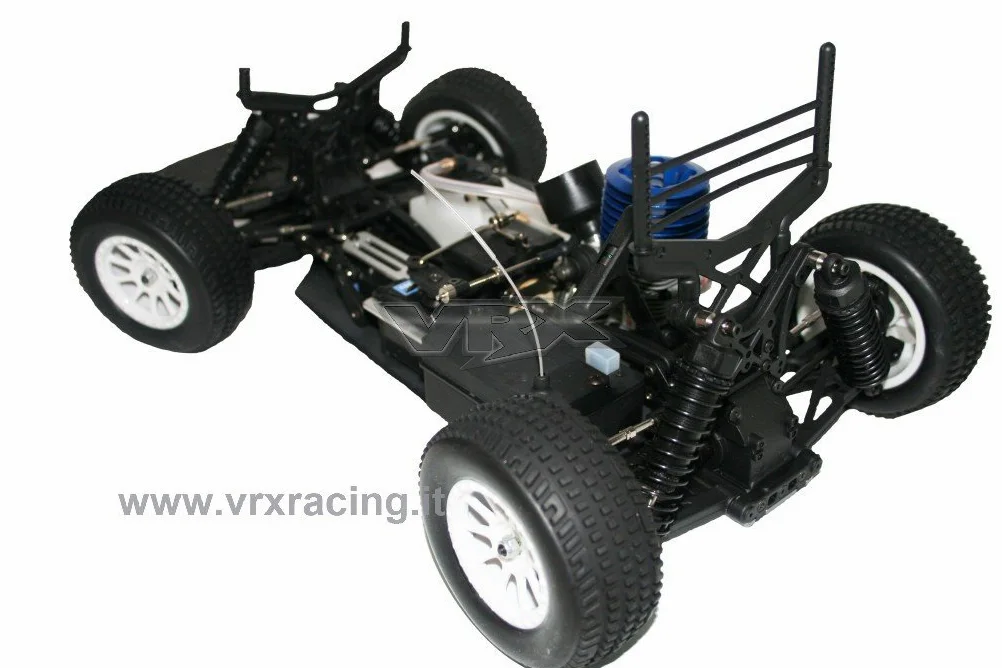 VRX Stradale Flash Rally 1/10 con motore a scoppio GO18 con cambio a 2 marce N2 con telaio in metallo radio 2.4ghz 4WD RTR carrozzeria rossa R0159R