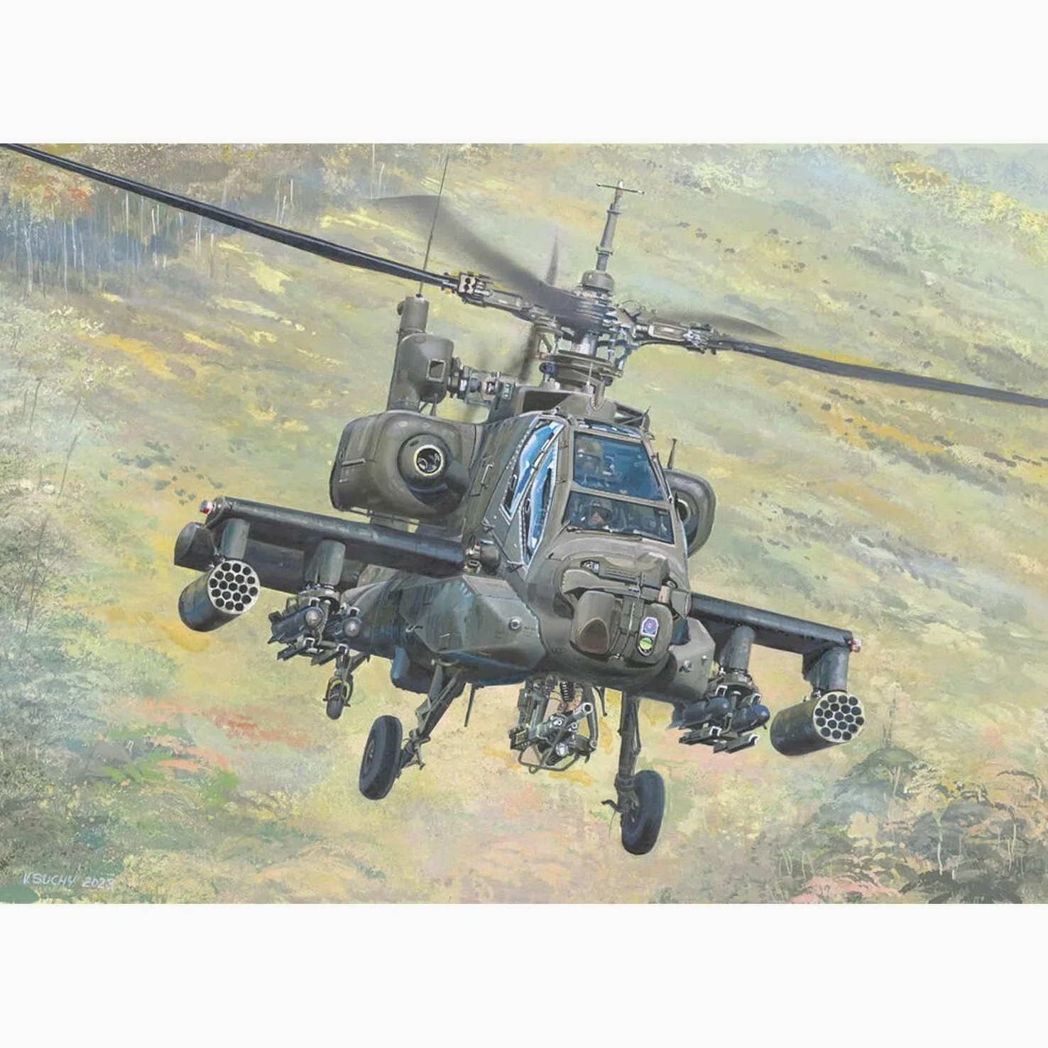 Trumpeter 05115 - AH-64A Apache Late - scala 1/35 - Kit di modellismo in plastica