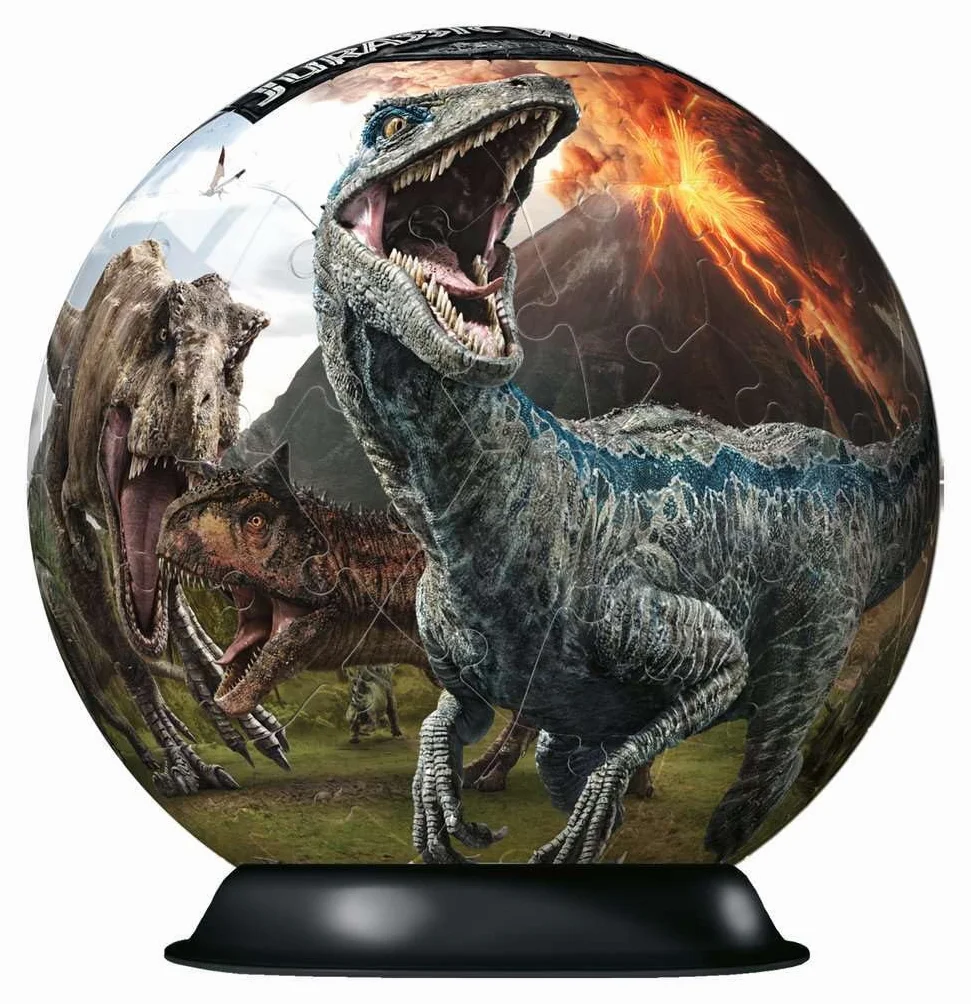 Ravensburger - Puzzle 3d Jurassic World 72 pezzi, Puzzle 3d bambini 6 anni o più, Giochi bambini 6 anni, Collezione Jurassic World, Giochi divertenti, Idee regalo