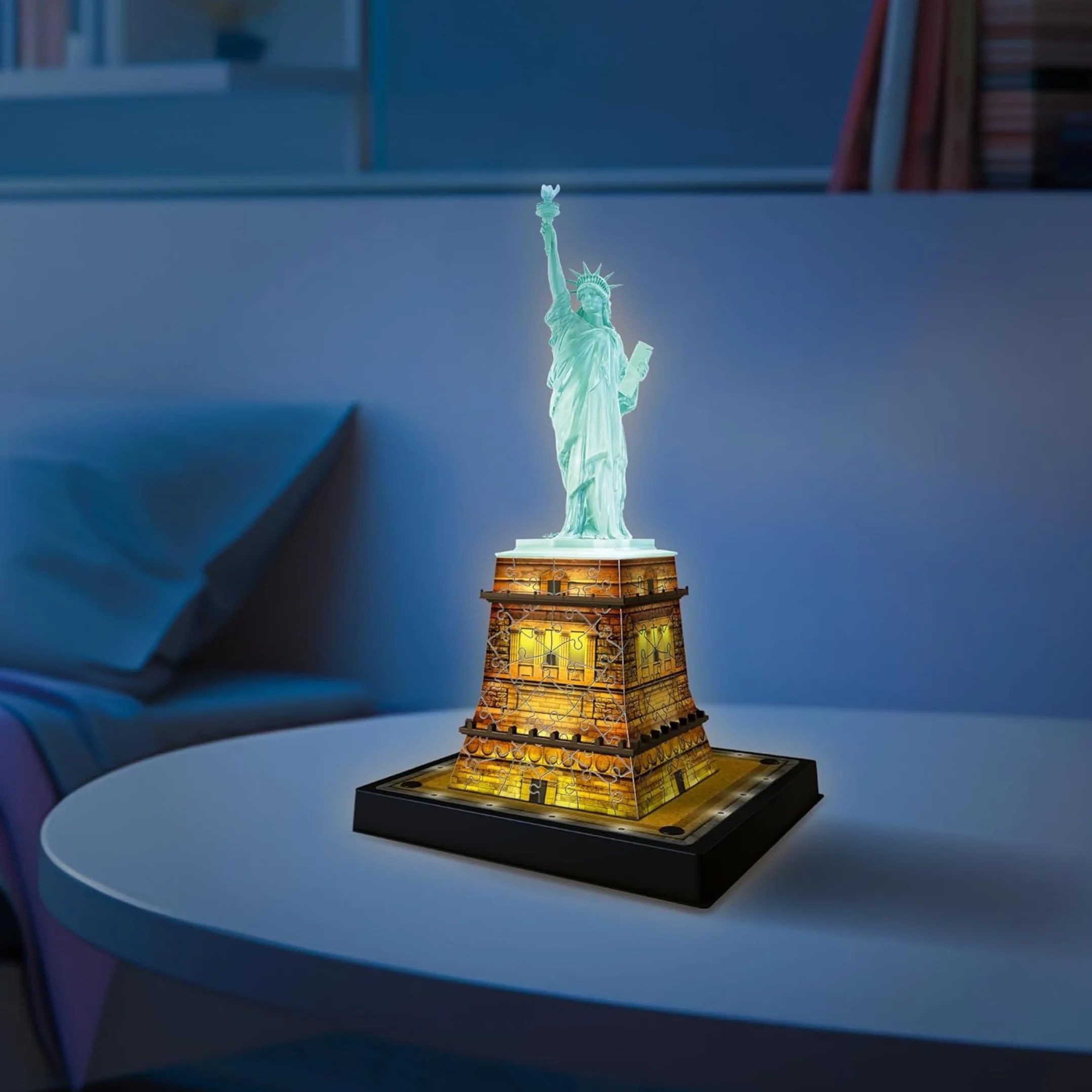 Ravensburger - Puzzle 3d Statua Della Libertà LED | Puzzle 3d Per Adulti E Bambini A Partire Dagli 8 Anni | Modellismo Da Costruire Adulti Di 120 Pezzi | Regalo Bambino 8 Anni E Più