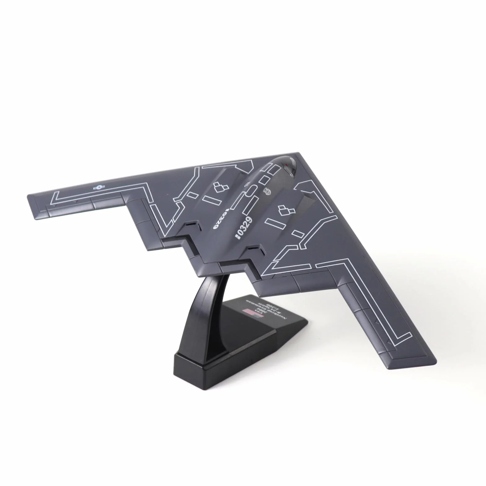 NUOTIE USAF B-2 Spirit Stealth Bombardiere Strategico Modello Aereo Scala 1/200 Metallo Collezione