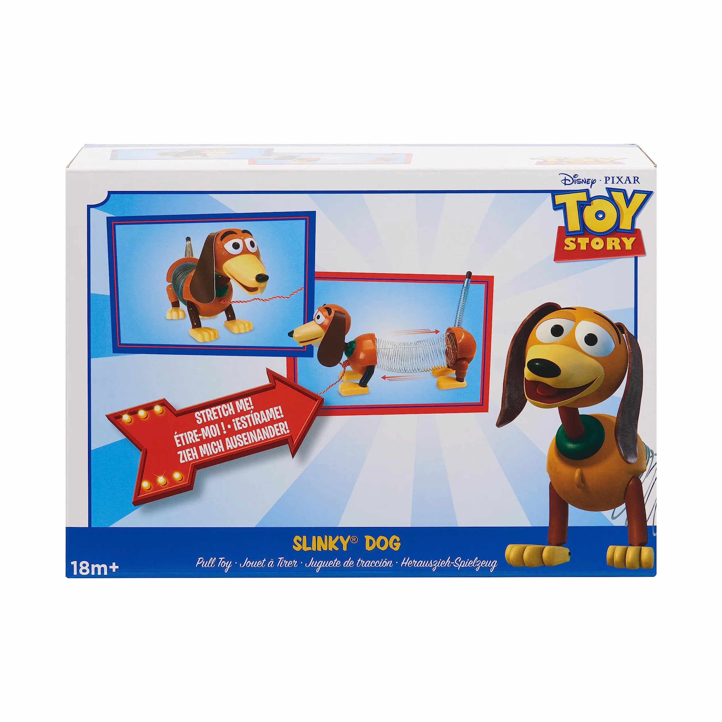 Cane trainabile Slinky di Toy Story Disney e Pixar, giocattolo a molla per bambini e bambine, giocattoli per bambini di 18 mesi di Just Play