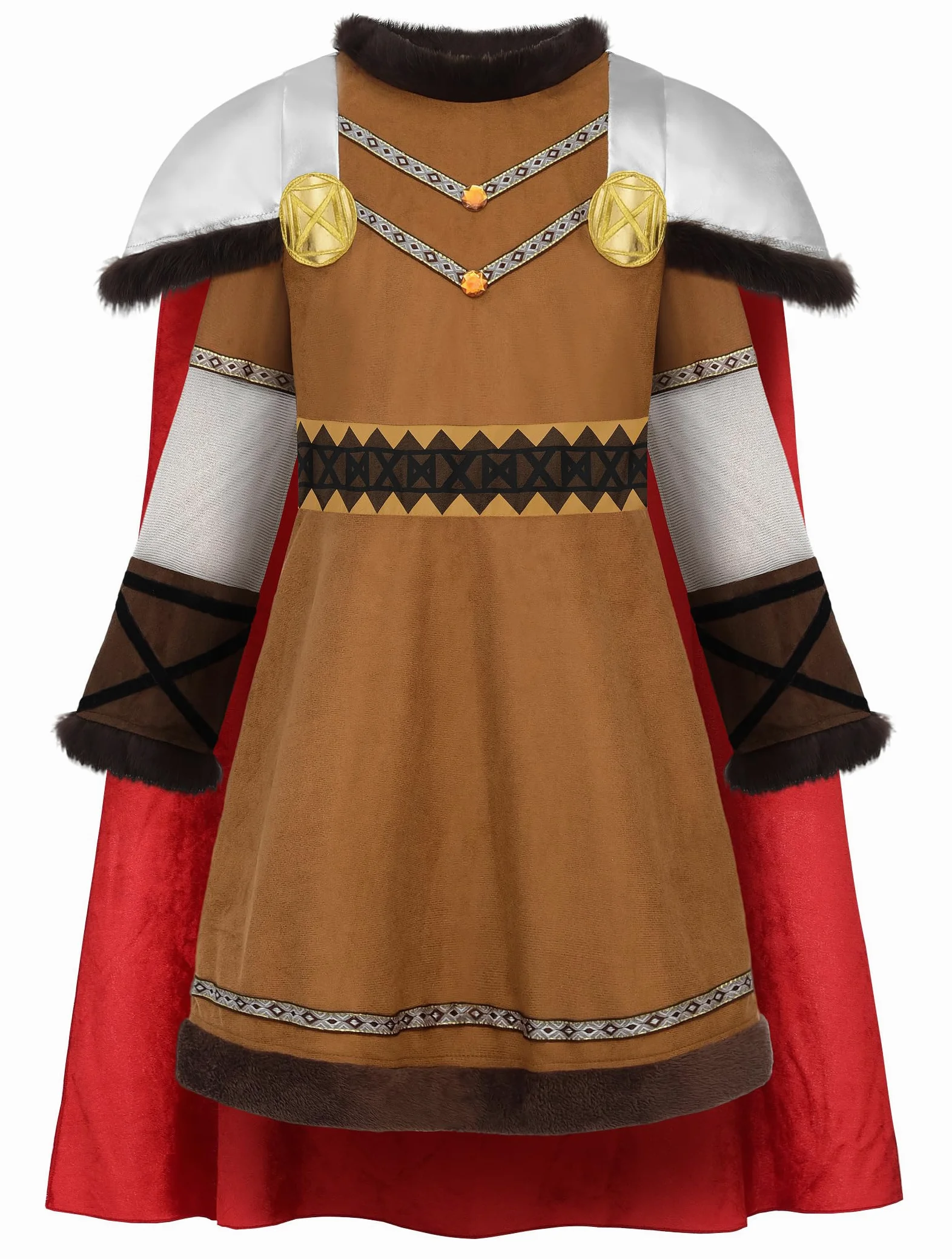ReliBeauty Viking Costume da bambino vichingo