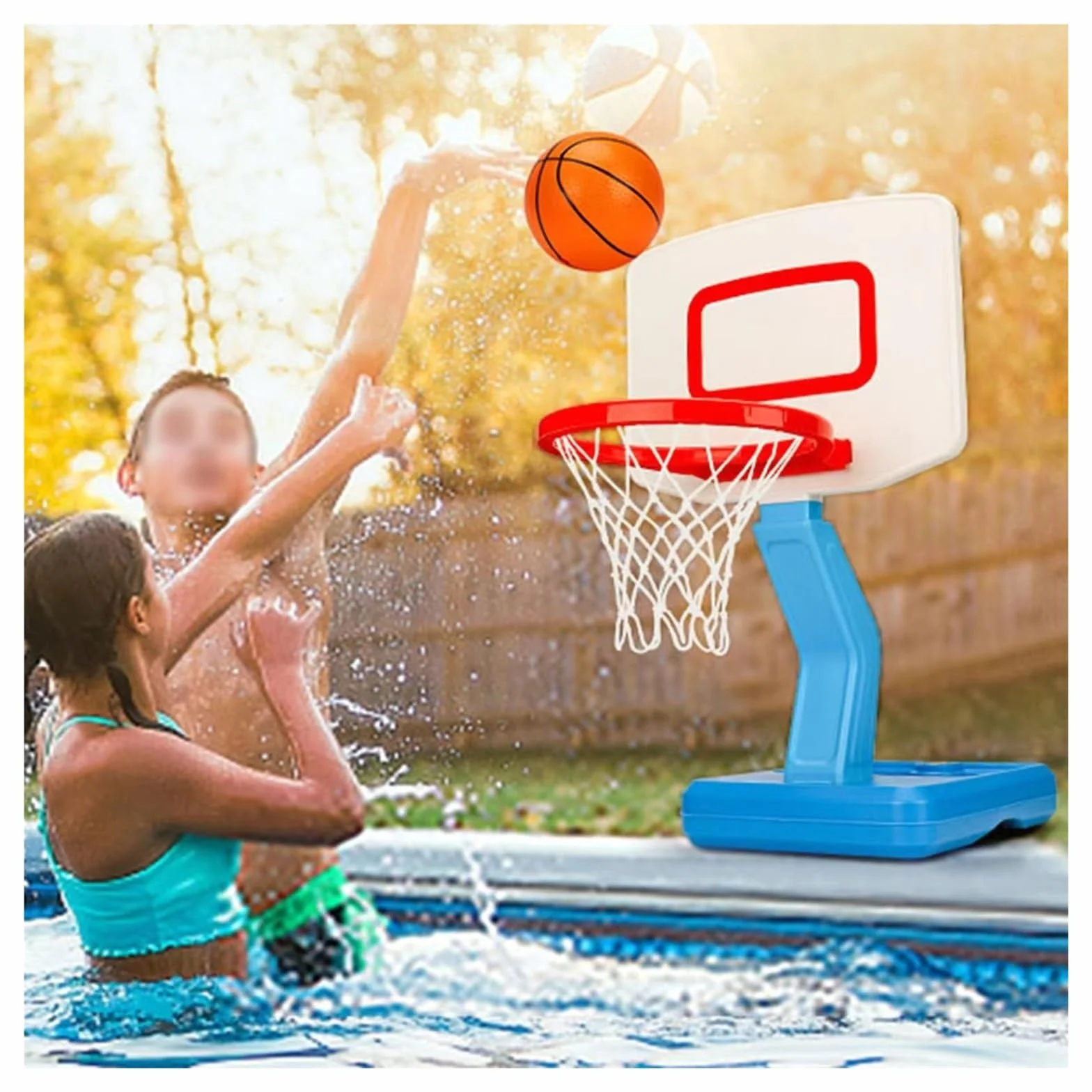 Canestro da piscina Canestri Da Piscina Portatili Con Robusto Tabellone Da Basket, Canestri Da Piscina Per Interni Ed Esterni Facili Da Montare, Canestri Da Piscina Per Bambini/ Adolescenti/ Adulti
