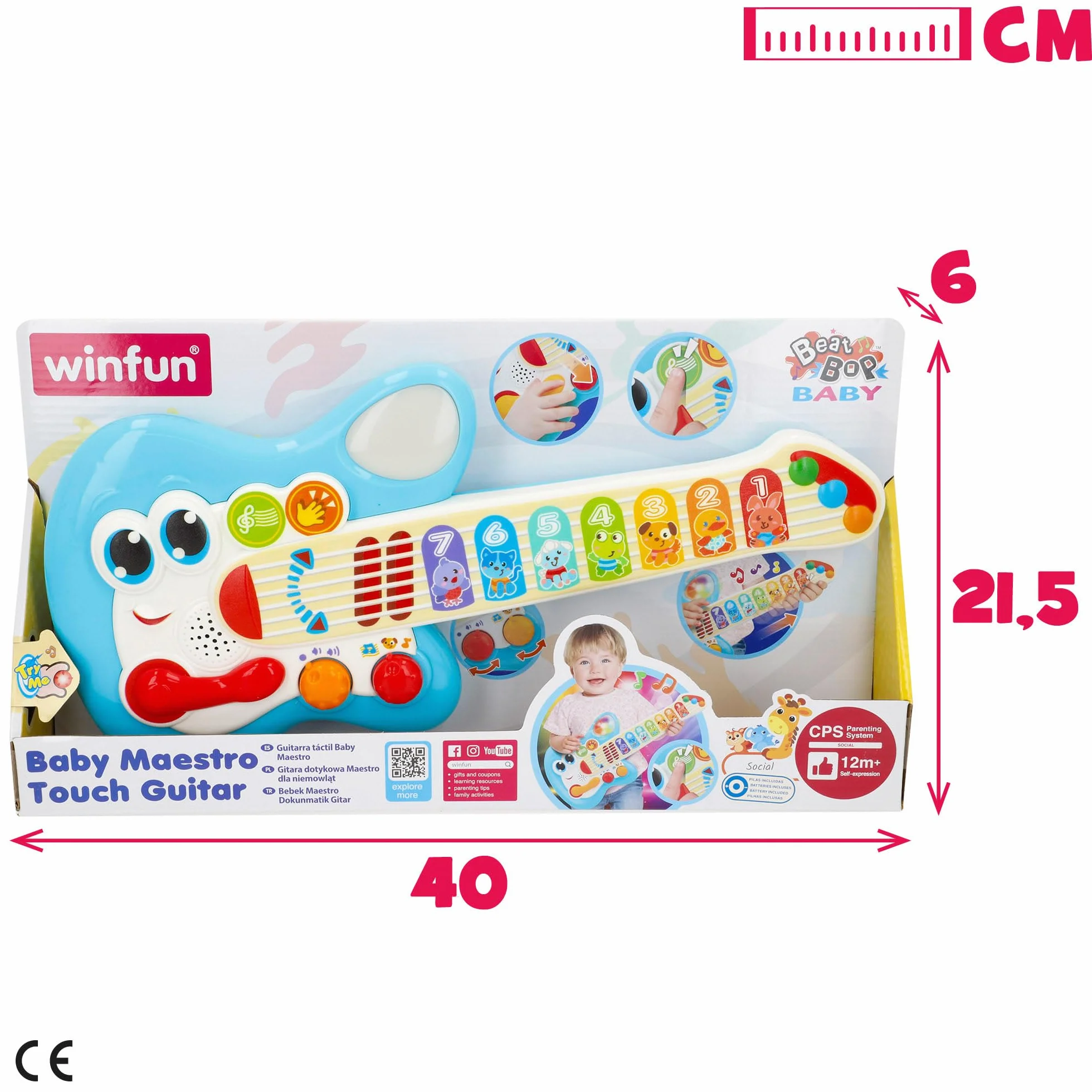 Winfun Chitarra per bambini Giocattoli musicali 1 anno