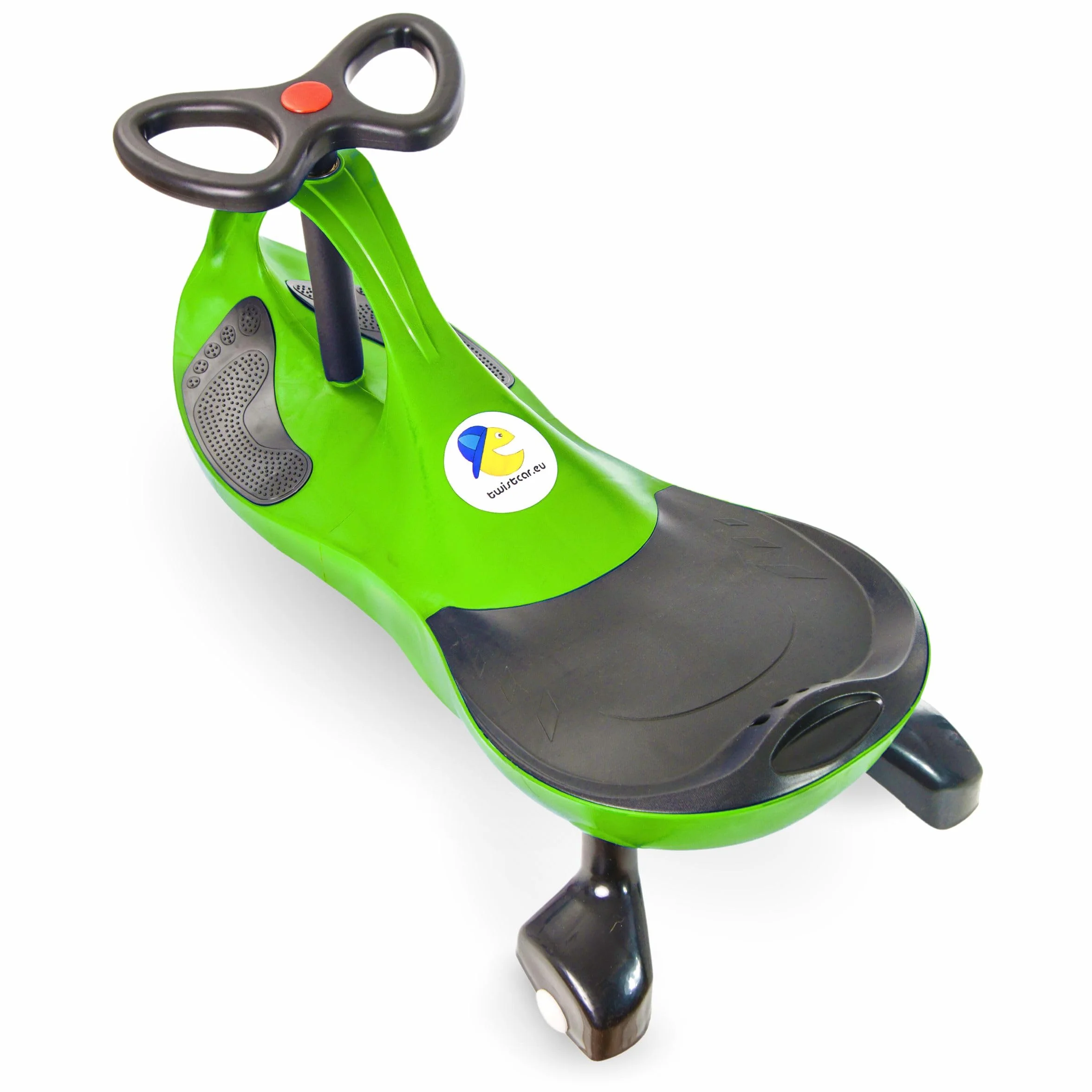 Twistcar Macchina per Bambini senza Pedali, Volante 360°, Ruote in Gomma, Verde, Portata 120 kg
