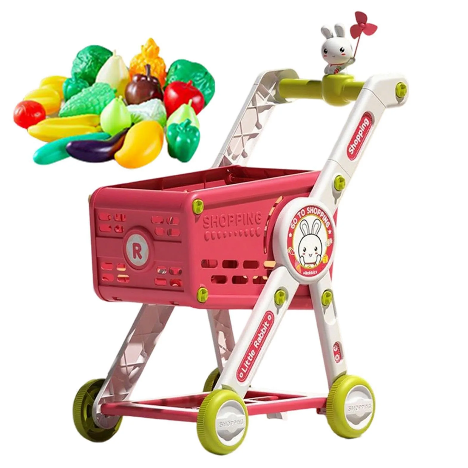 Carrello Spesa Bambini Cucina Finti Educativi Interattivi | Carrello Spesa Giocattolo Con Cibo Finto Cucina Finti Di Ruolo Carrellino Per Bambini E Bambine Prescolari Studenti Della