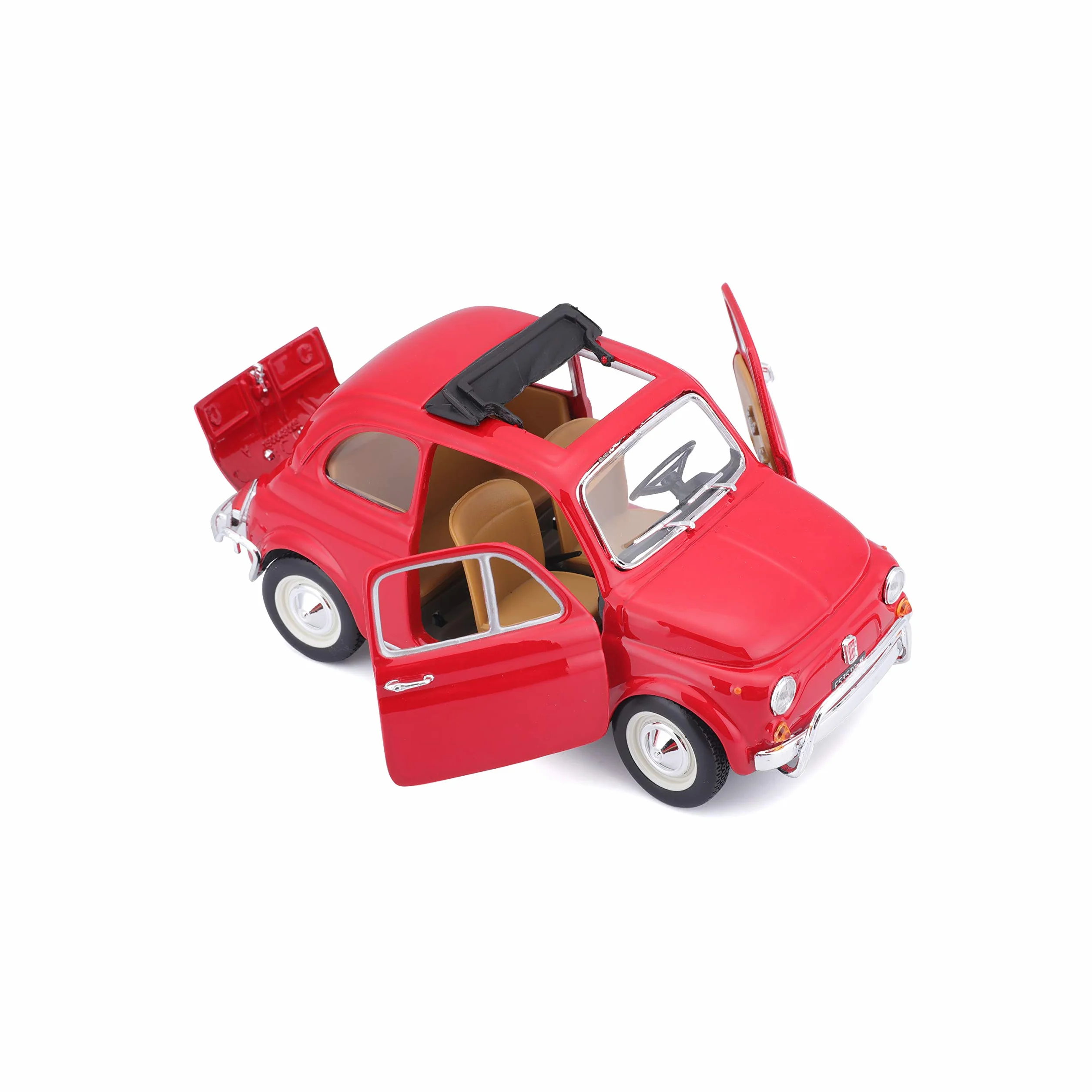 Bburago 15622099 - Bijoux Fiat 500 L (1968), scala 1:24, colori assortiti