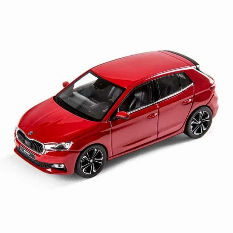 Skoda 6VA099300F3P Fabia A07 Modellino auto 1:43 Miniatura, Velvet Rosso